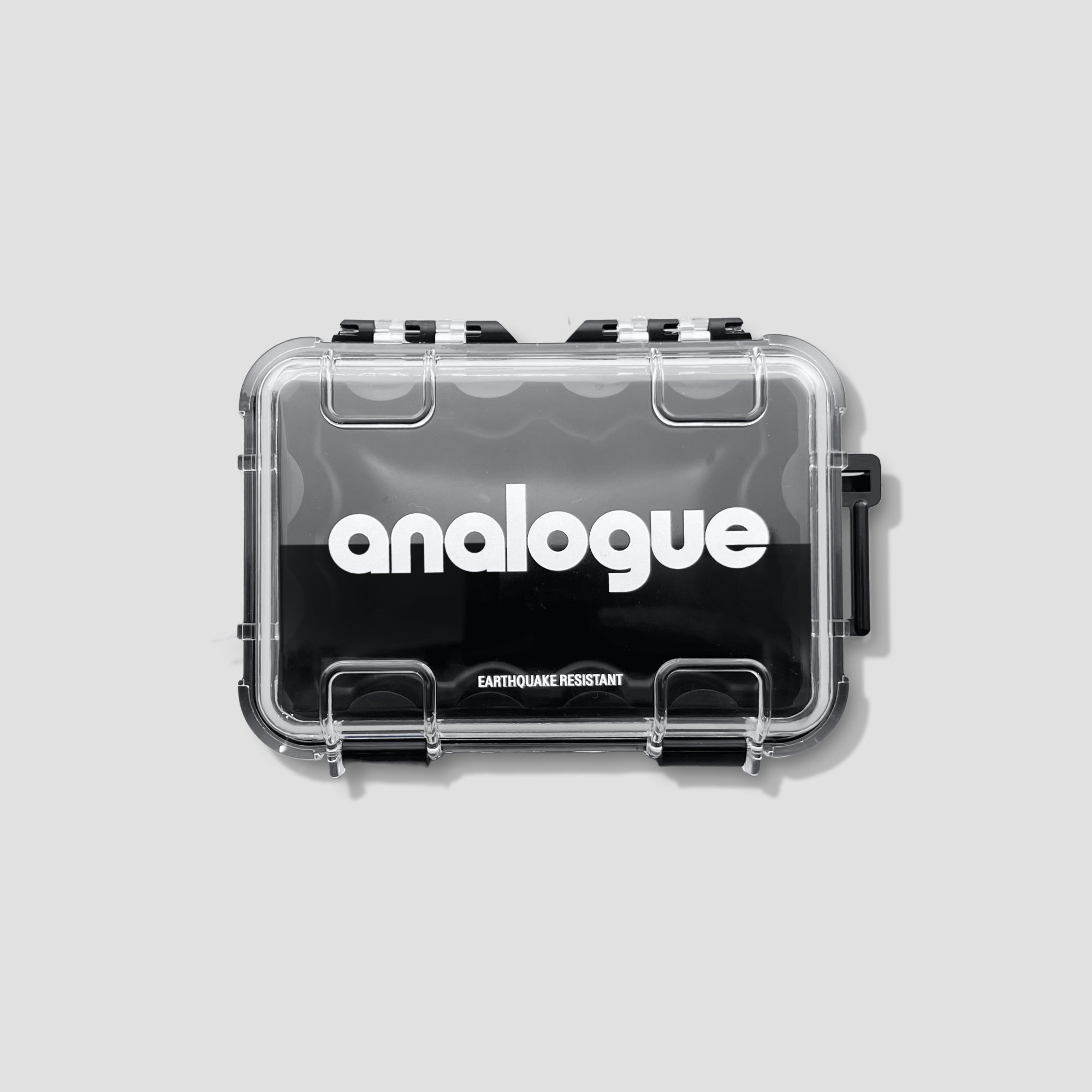 Premium waterproof case for analog cameras, showcasing the durable exterior and secure locking mechanism.