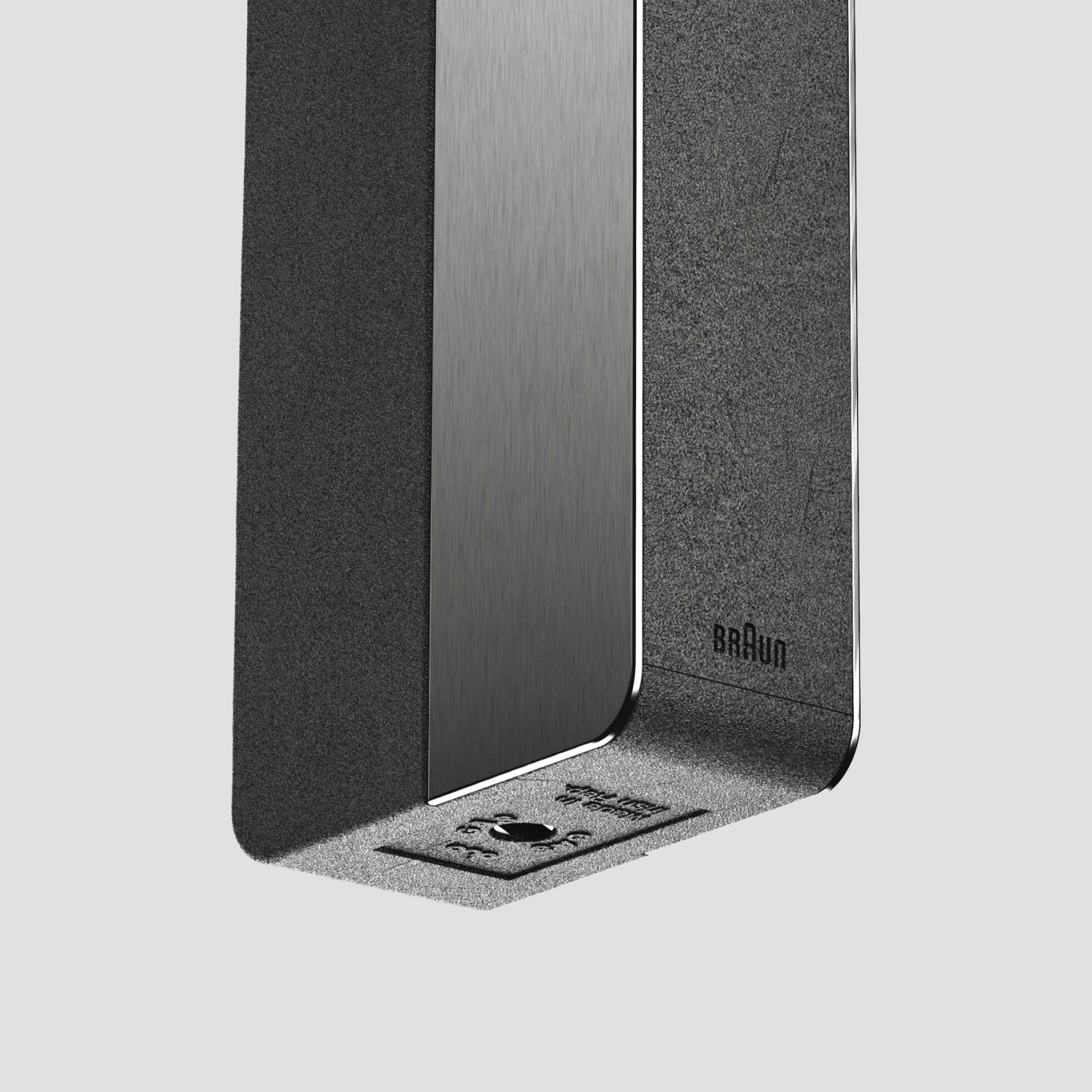 Vintage Braun Duo lighter showcasing its minimalist design.