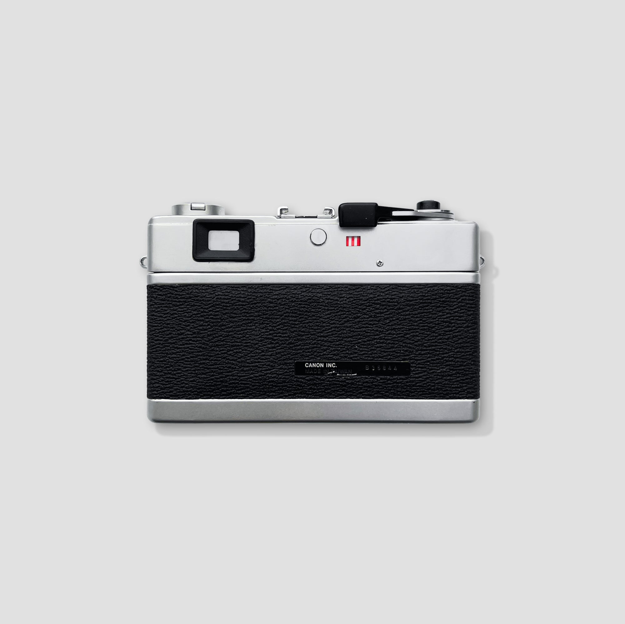 Close-up of Canonet 28 film camera features and controls.