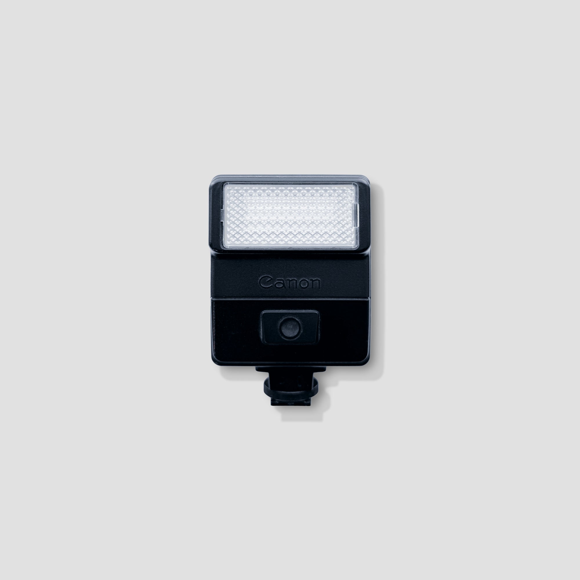 Canon Speedlite 177A flash unit showcasing its compact design for vintage Canon cameras.