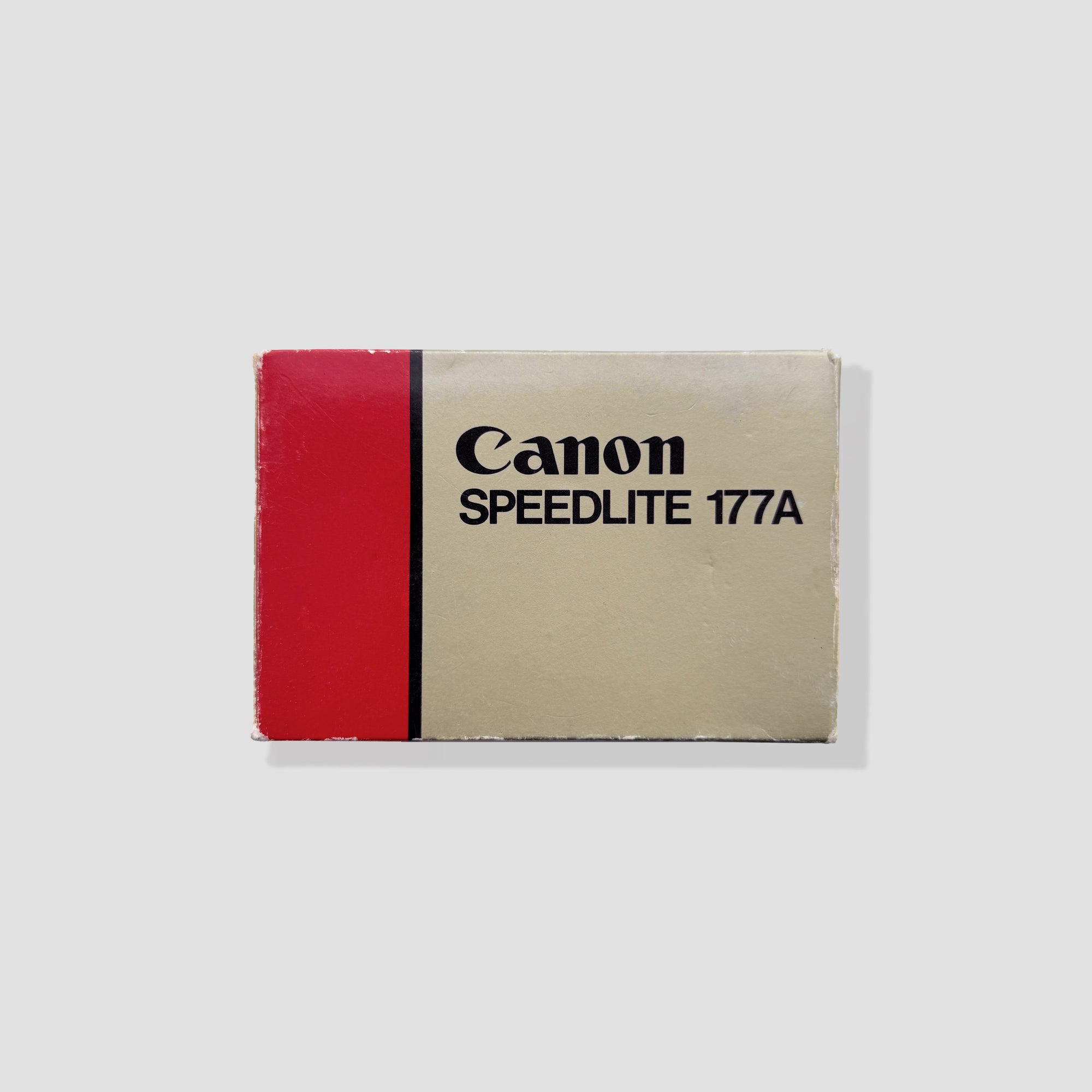 Canon Speedlite 177A flash unit showcasing its compact design for vintage Canon cameras.