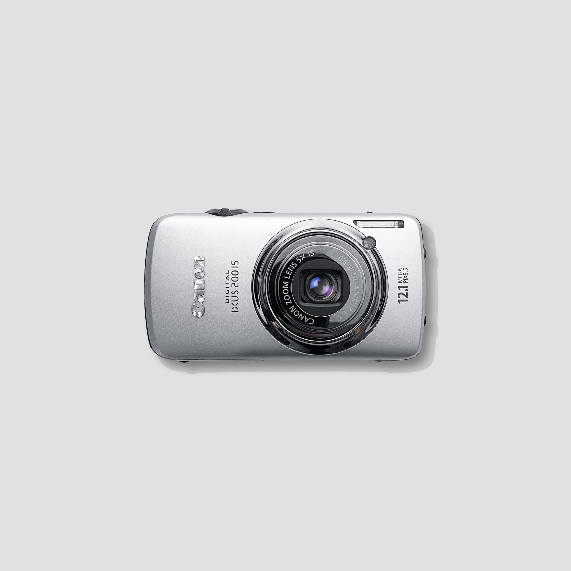 Canon Ixus 200 IS with optical image stabilization on a table