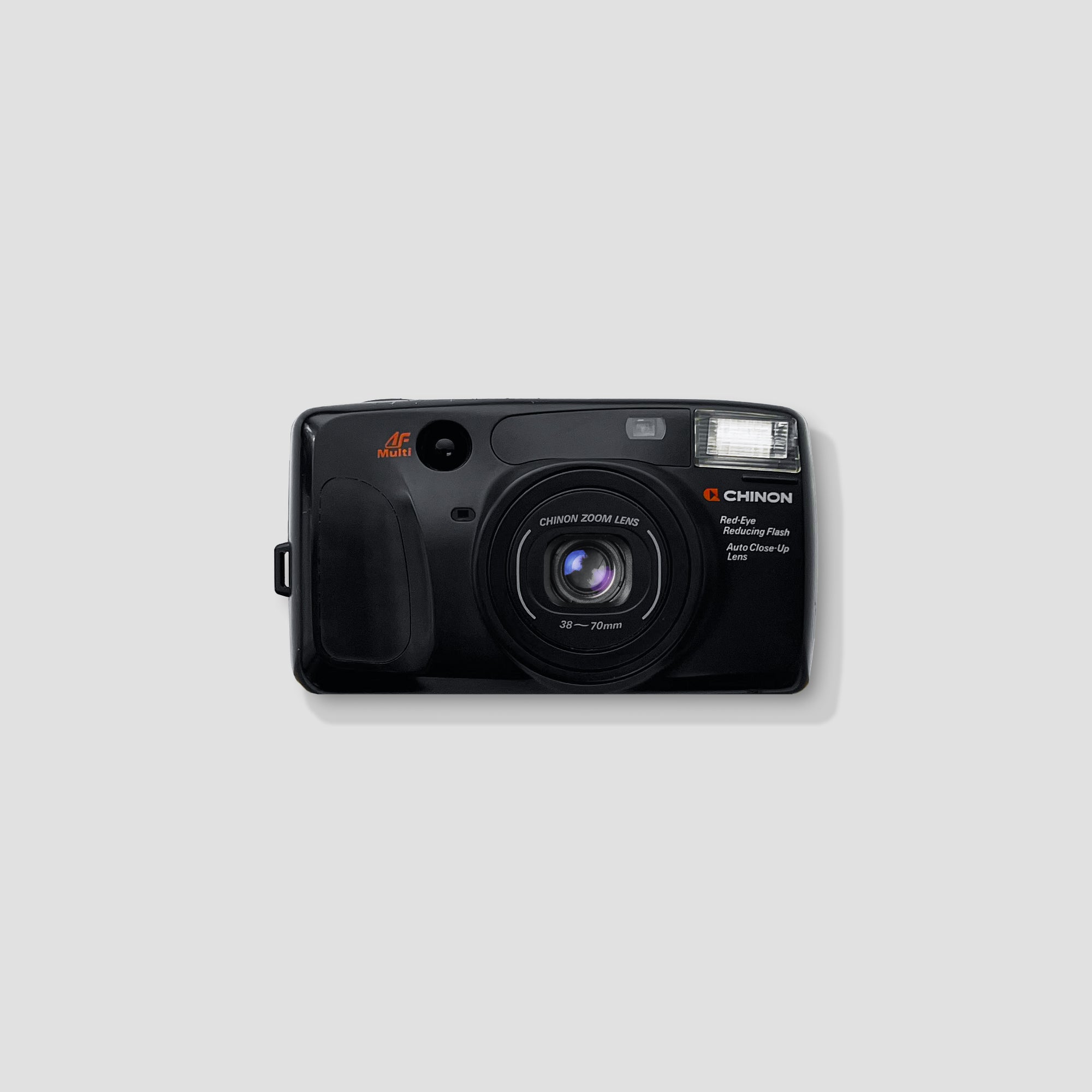 Chinon Pocket Zoom 70m-AF film camera showcasing its sleek design and autofocus feature.