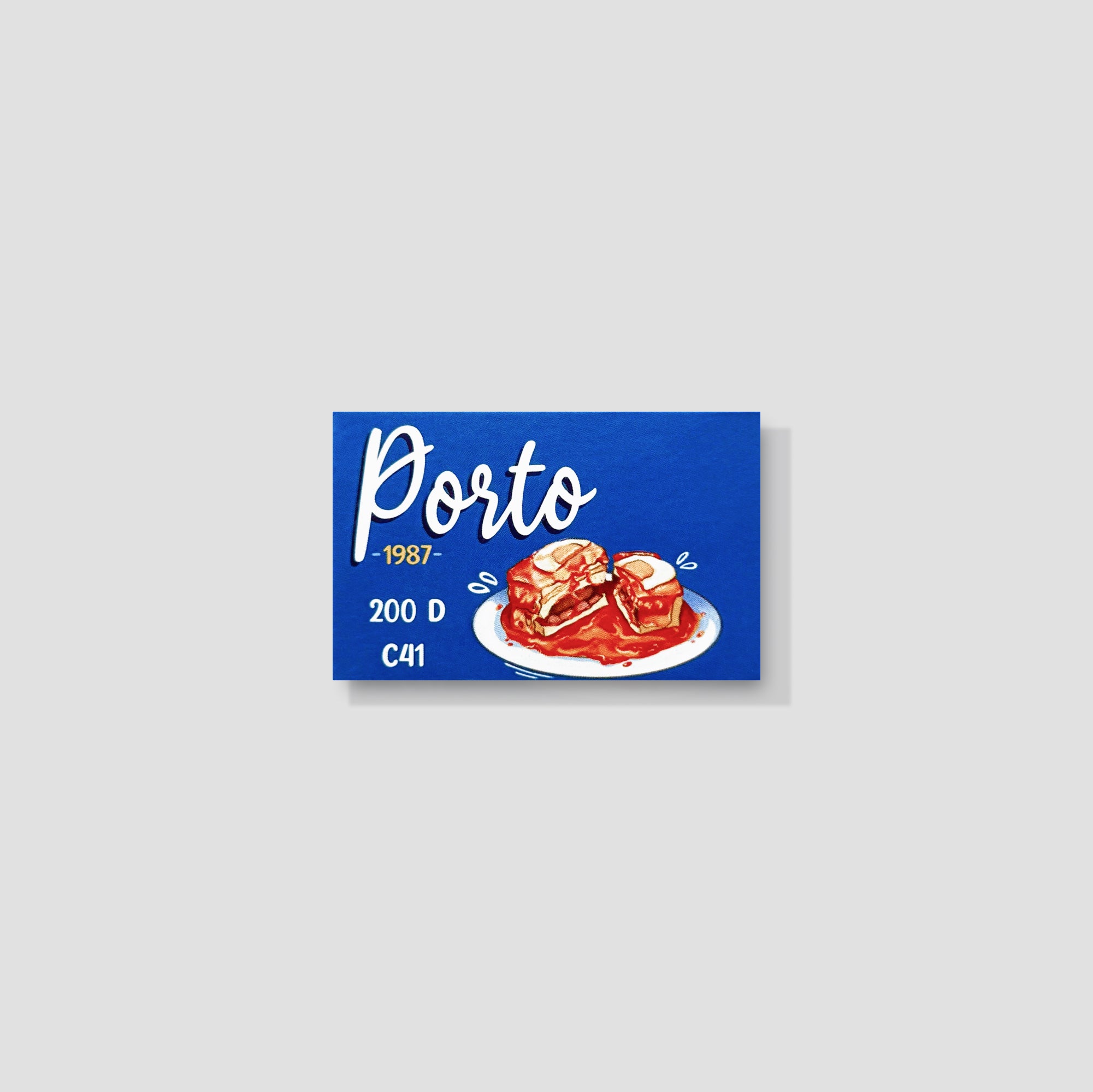 Cinemot Porto 1987 35mm color film roll in vintage packaging, ideal for cinematic portraits