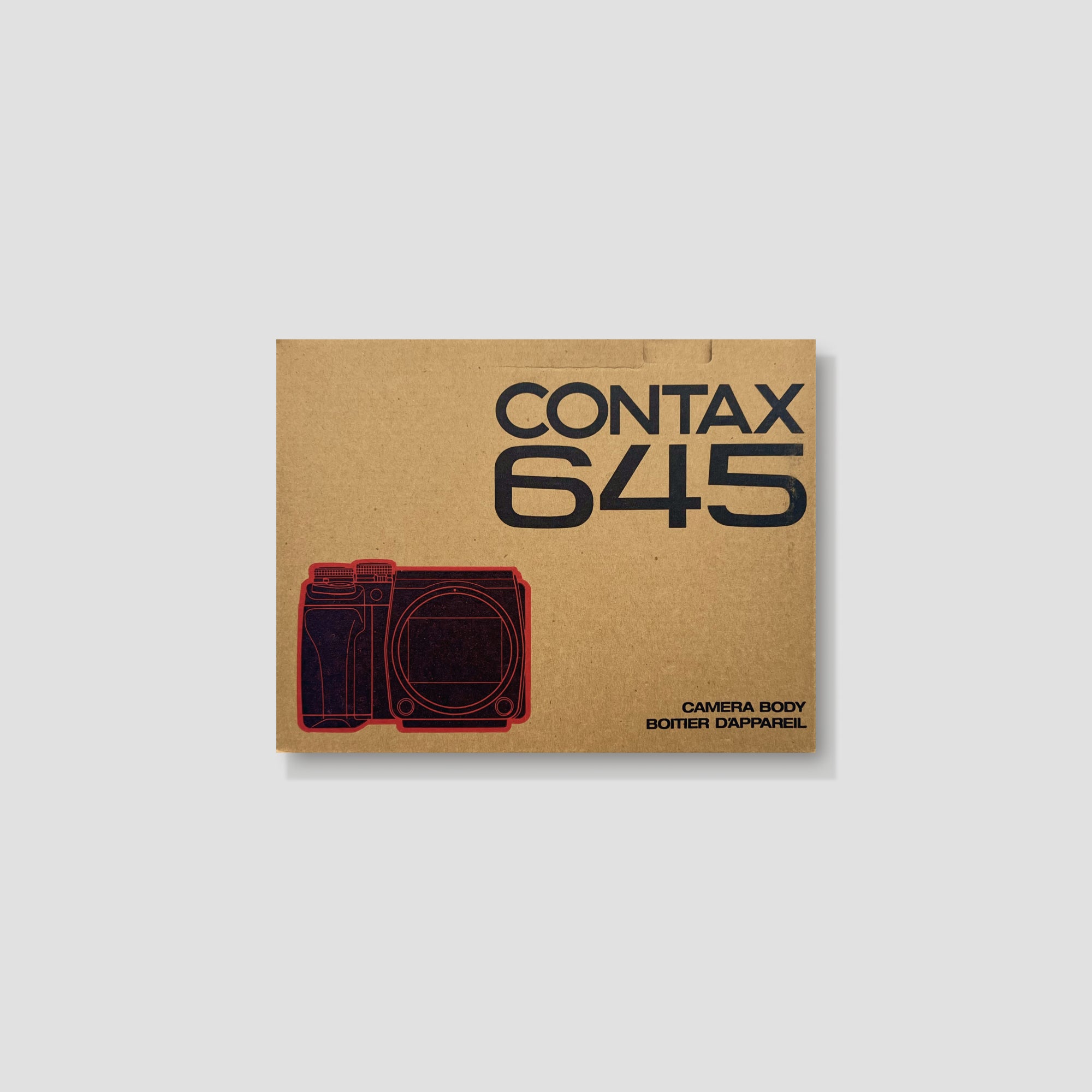 Top-down angle showing AE Prism Finder and control dials on the Contax 645
