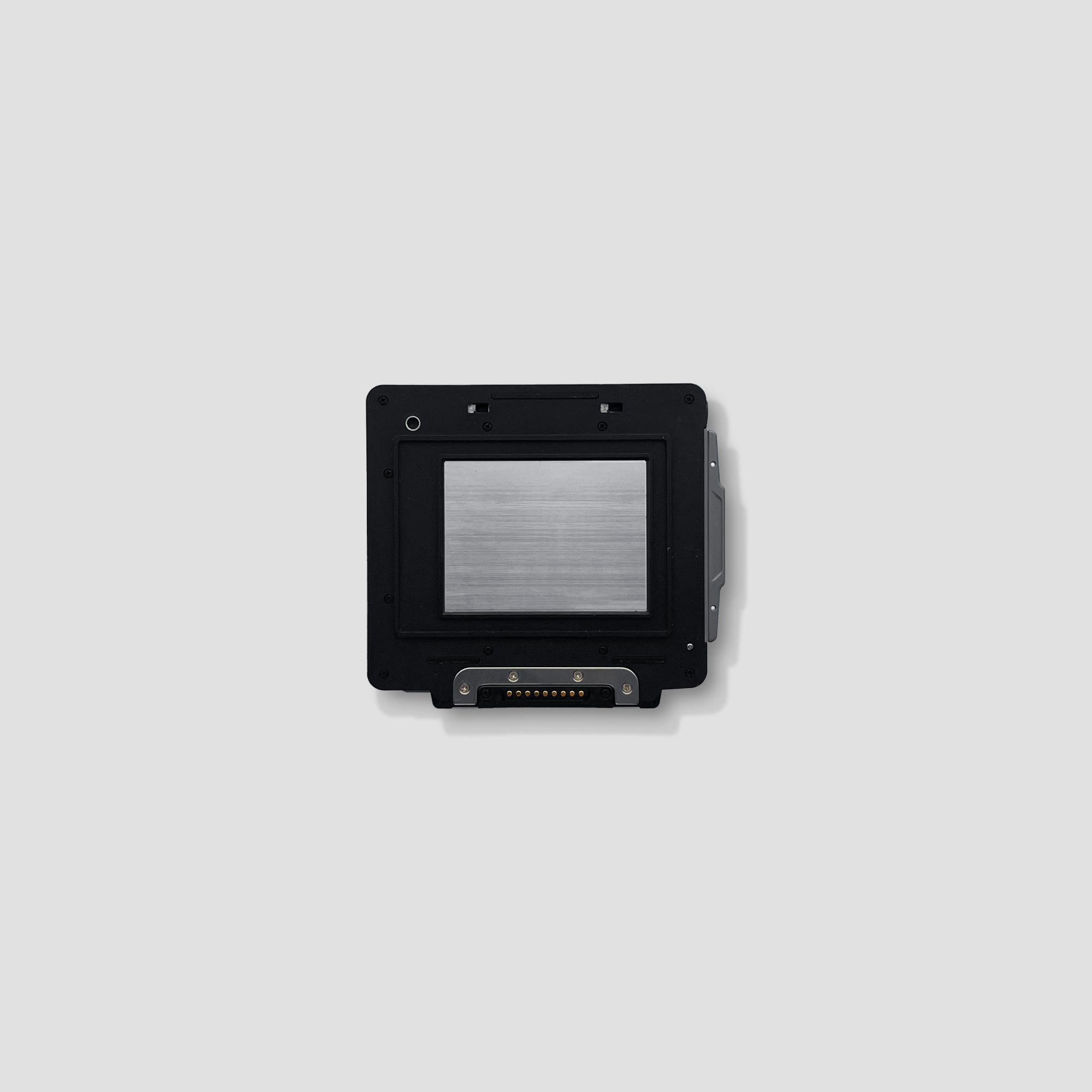 Top-down angle showing AE Prism Finder and control dials on the Contax 645