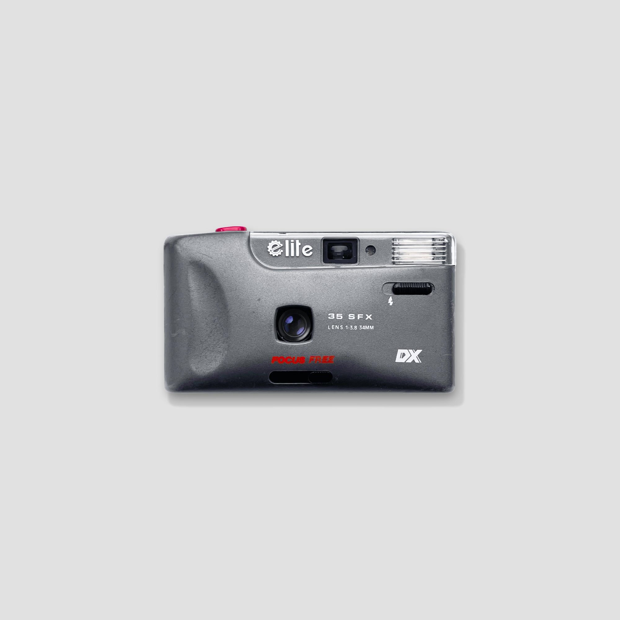 EasyCapture 35mm film camera showing its sleek design and built-in flash.