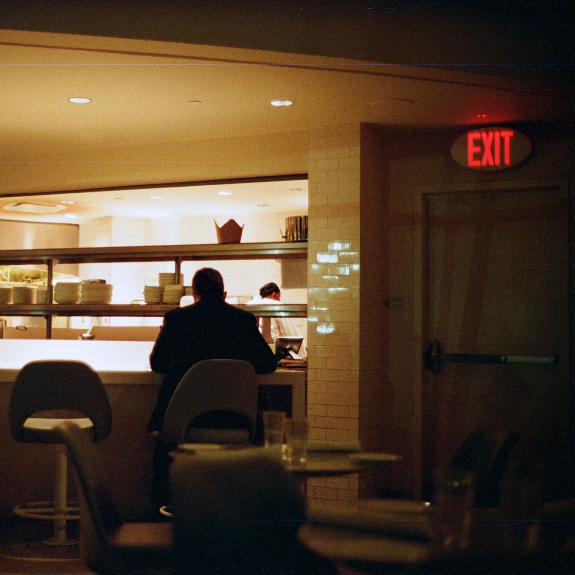 Landscape shot taken with Aurora 400 film showing rich earthy greens and blues