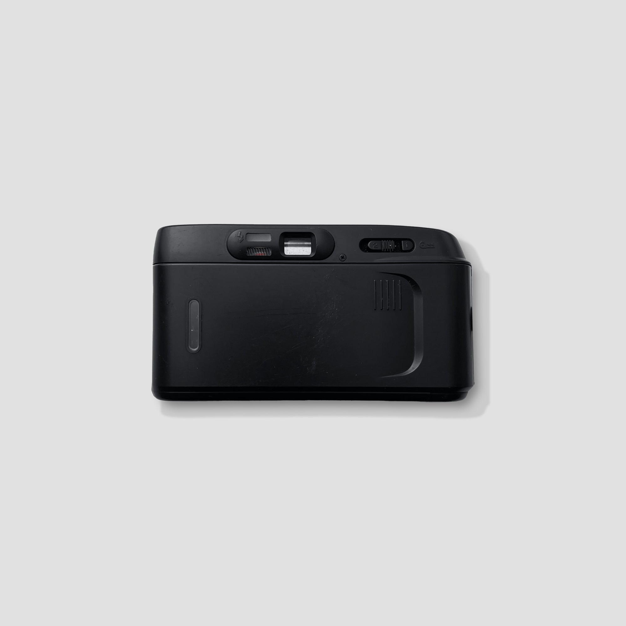 Close-up of Fuji DL 15s viewfinder and autofocus features