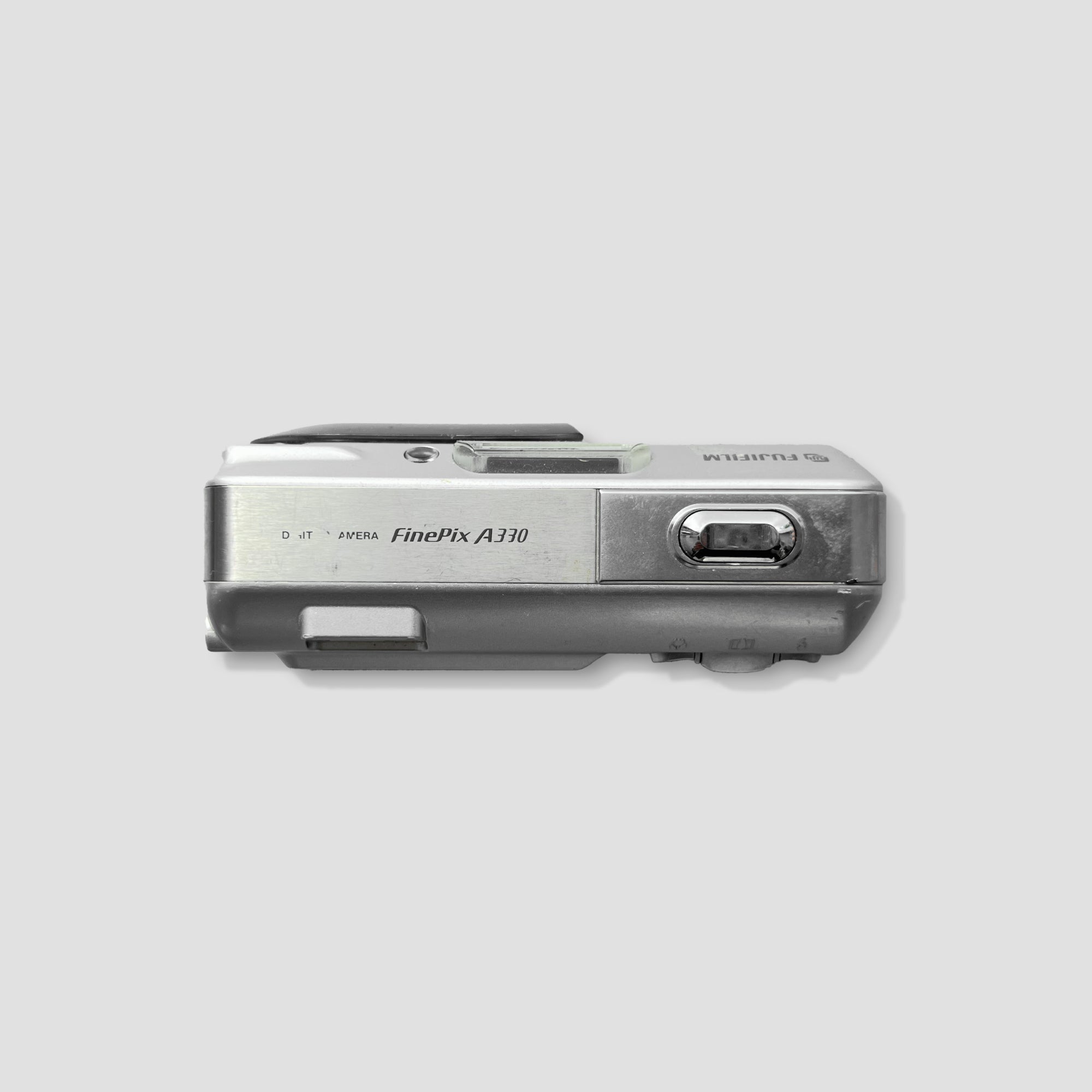 Front view of Fujifilm Finepix A330 compact camera showing lens and controls