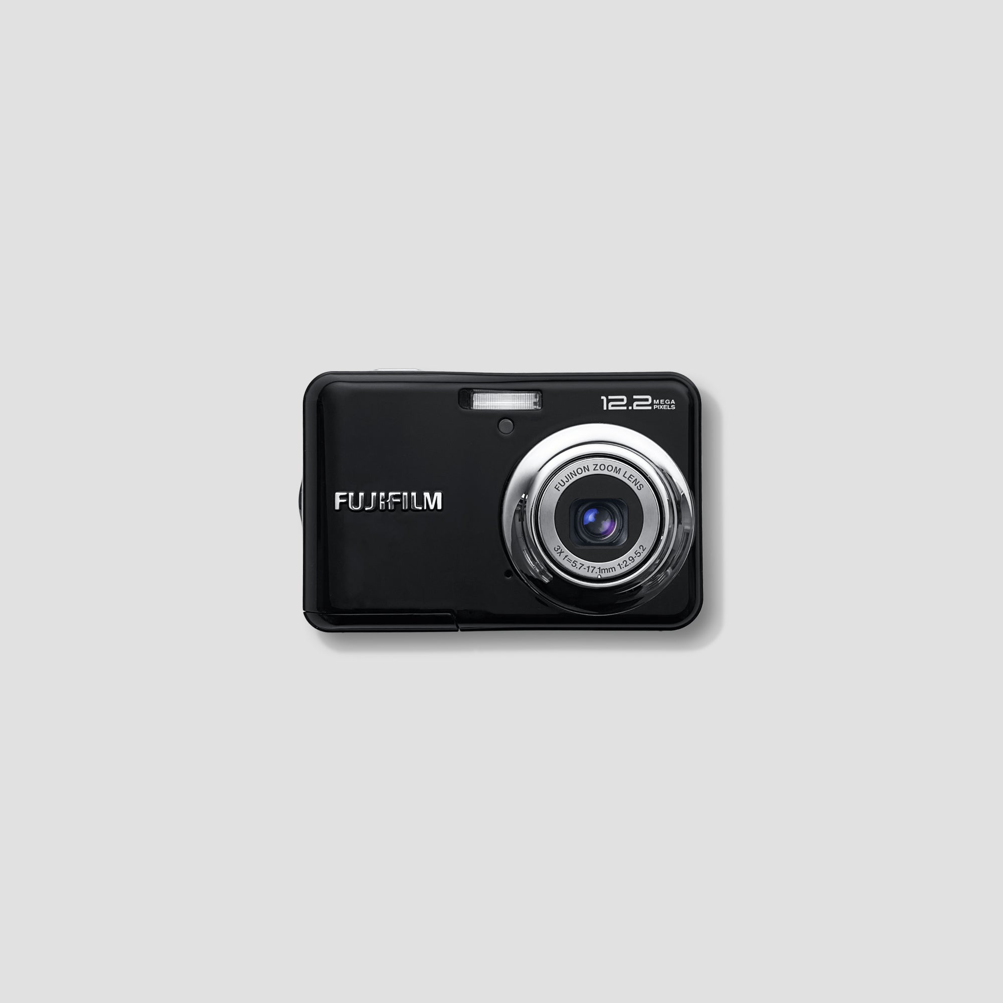 Front view of Fujifilm FinePix A230 compact camera showcasing its sleek design