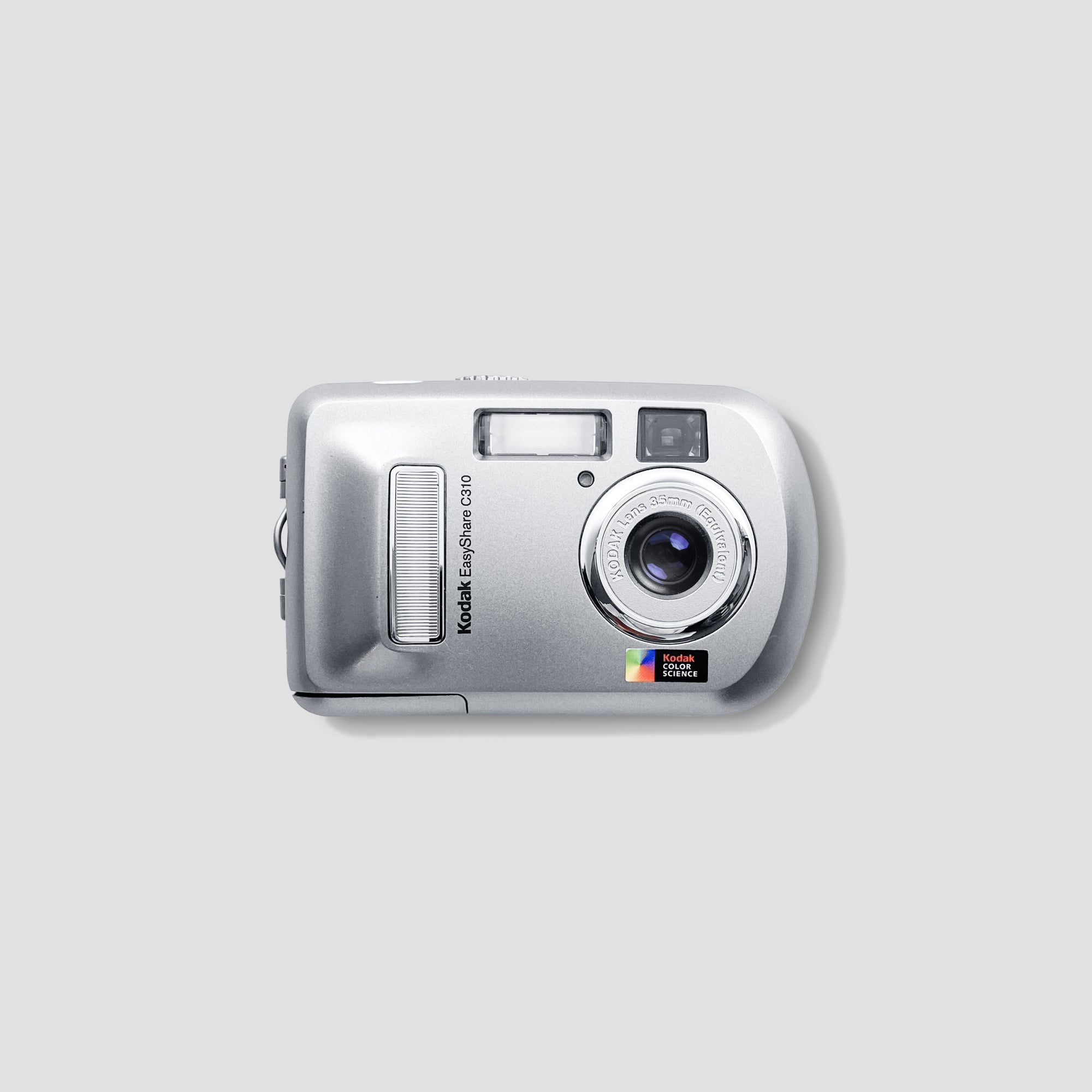 Close-up of Kodak EasyShare C310 displaying its compact design for easy handling.