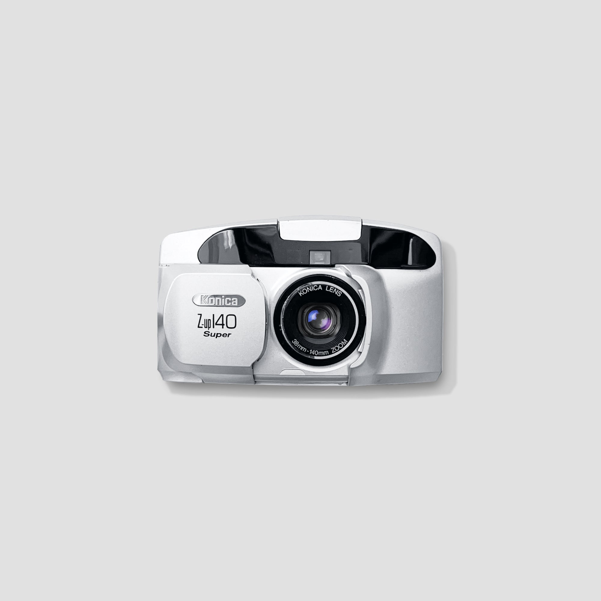 Front view of Konica Z-up 140 Super compact film camera with zoom lens