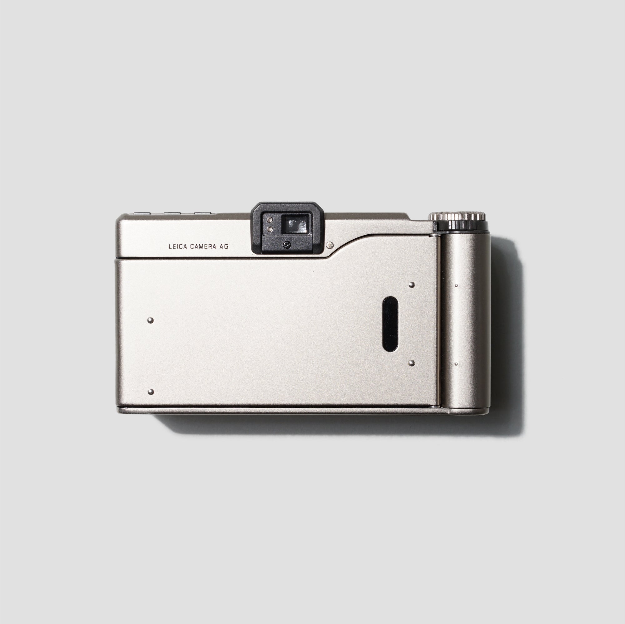 Leica Minilux ready for travel with its stylish minimal design