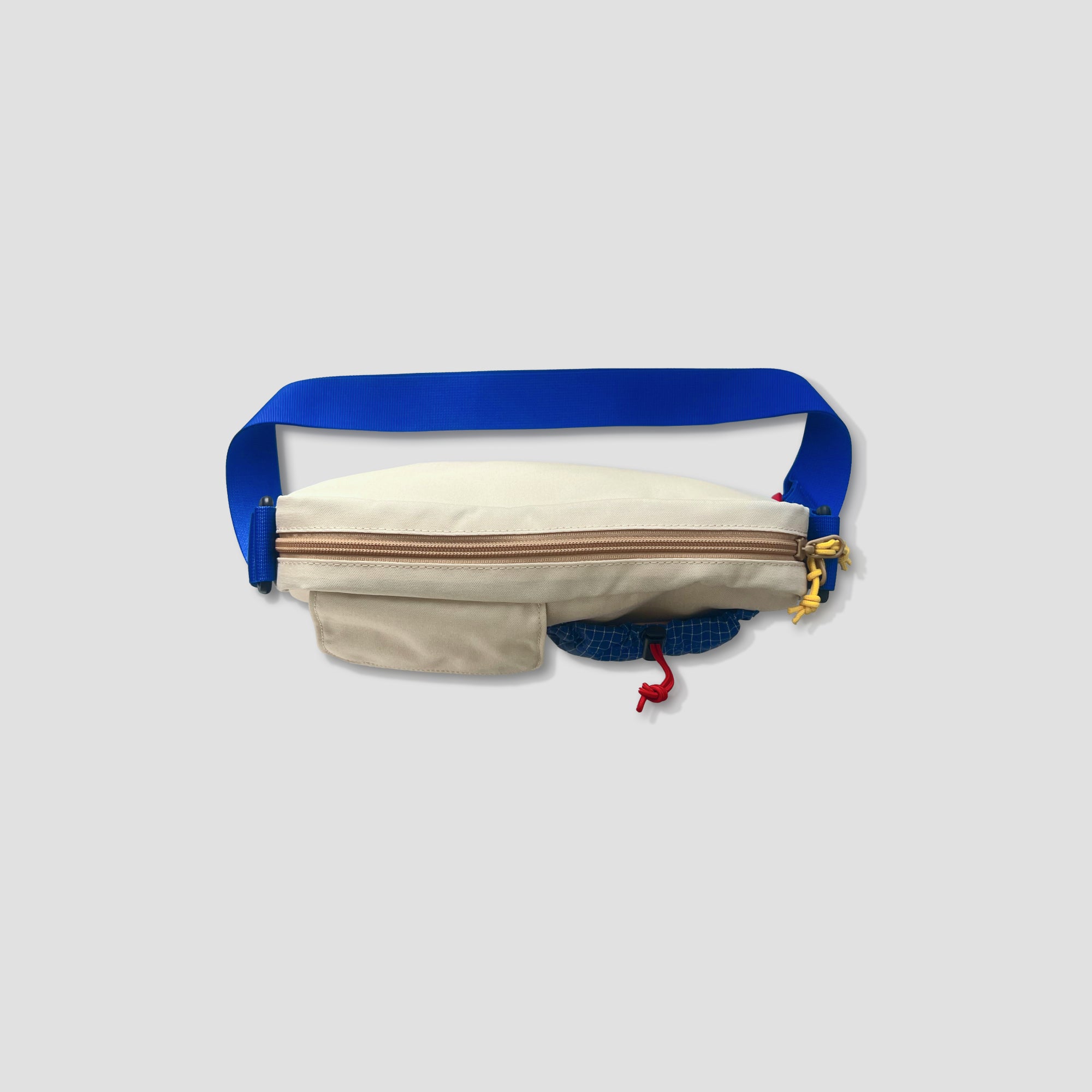 Santa Fe Adventure Shoulder Bag displayed outdoors with scenic background, showcasing its weather-resistant fabric.