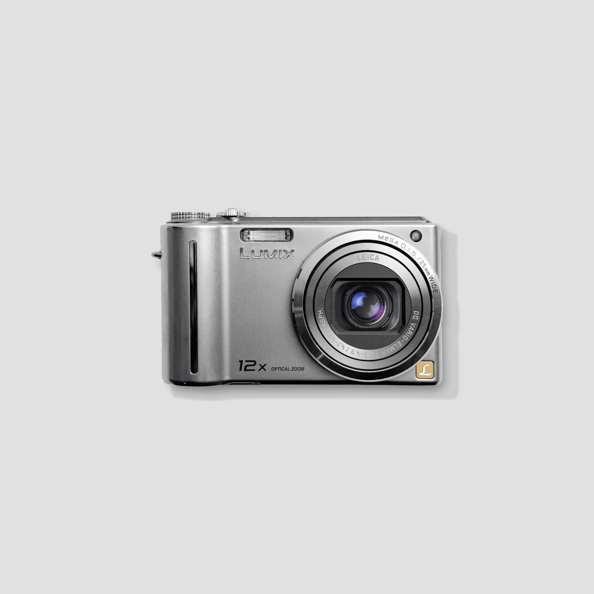 Panasonic Lumix TZ6 compact travel camera showing front view with zoom lens