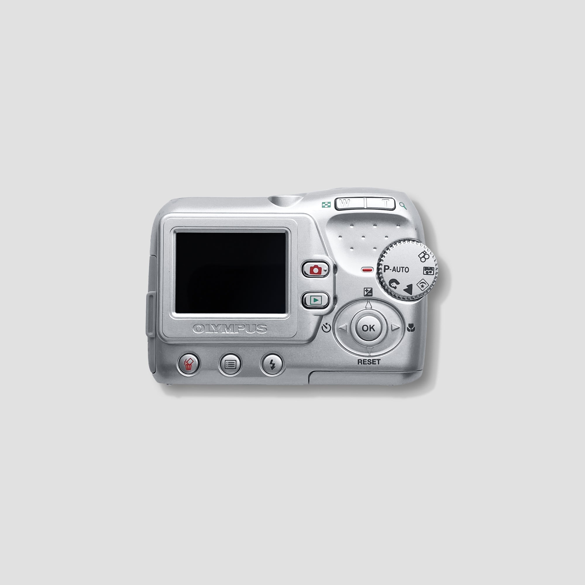 Lifestyle shot of the Olympus Camedia C-370 capturing outdoor scenery on the go