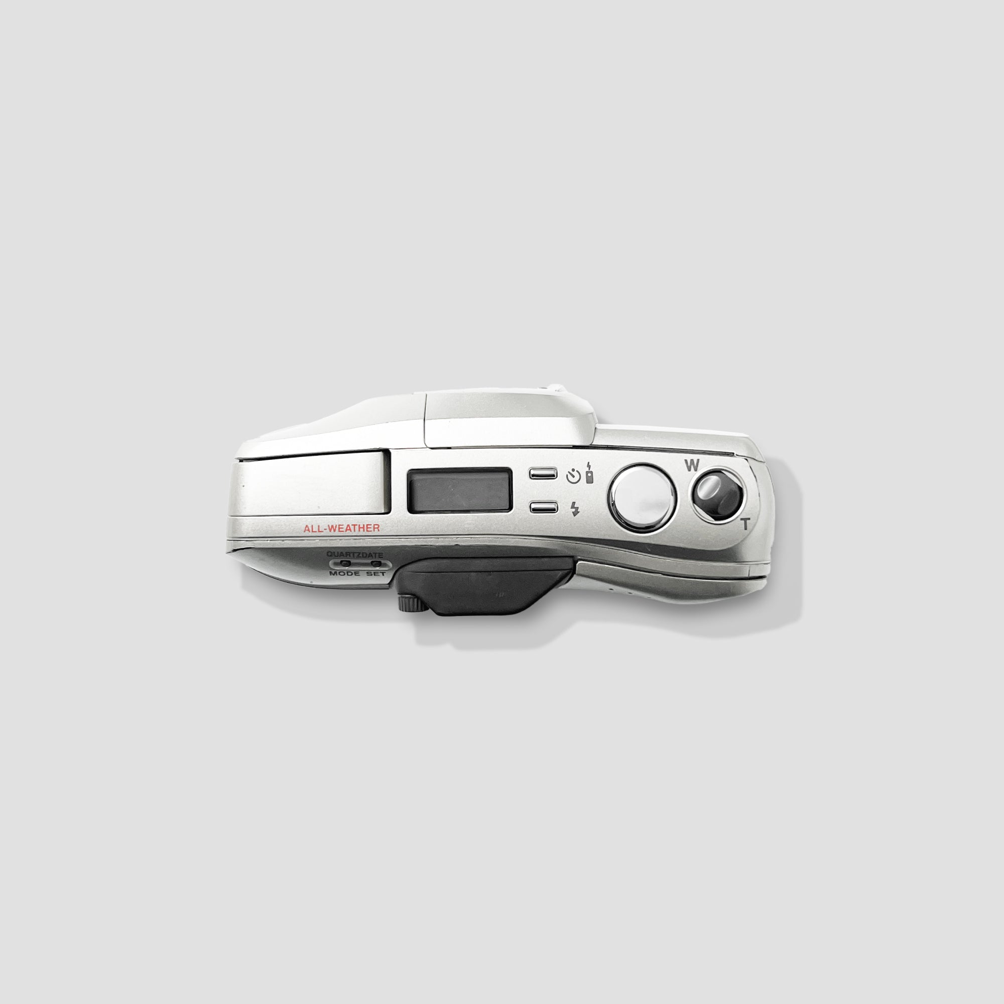 Olympus MJU Zoom 140 Stylus camera showing front view with zoom lens
