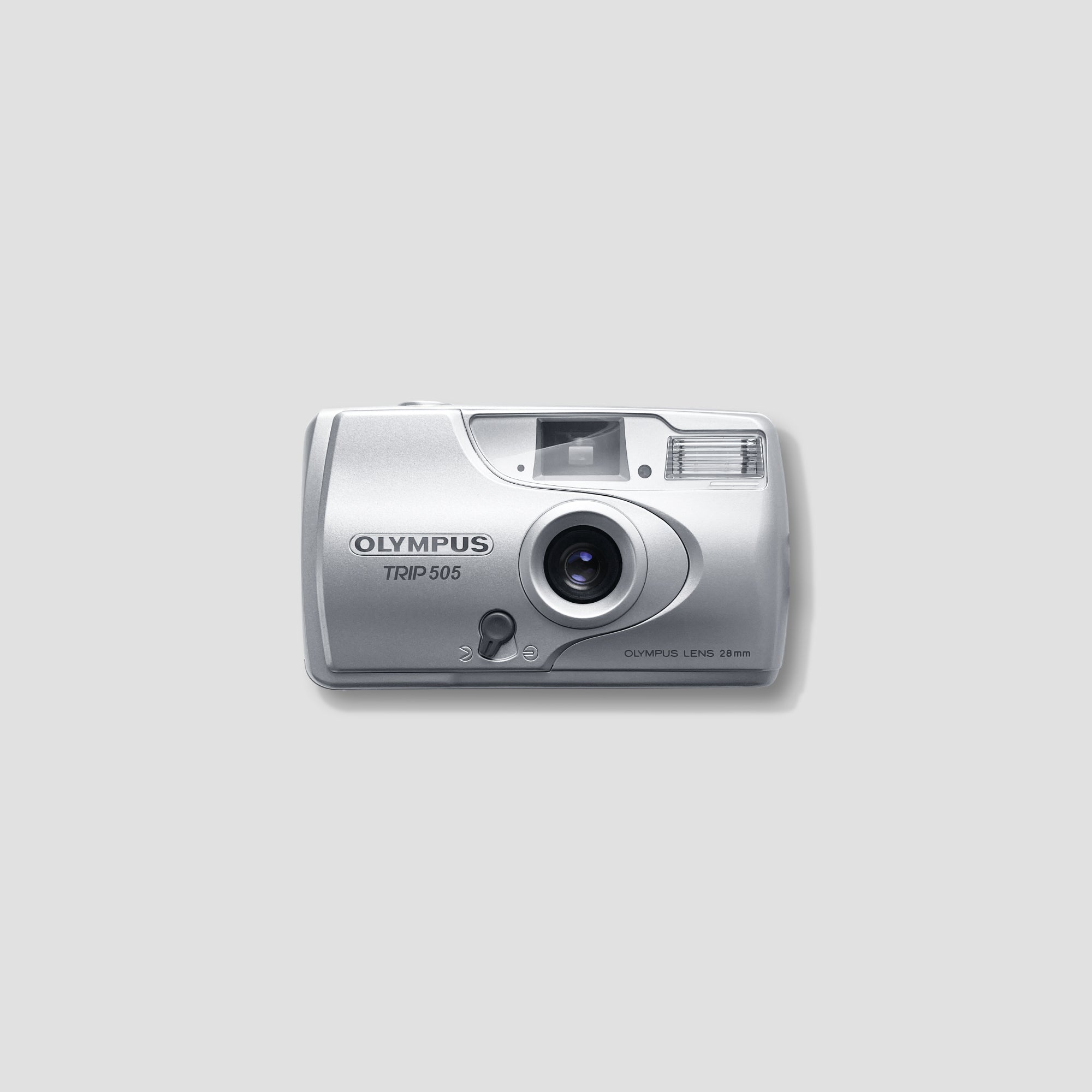 Olympus Trip 505 point and shoot camera from the front view