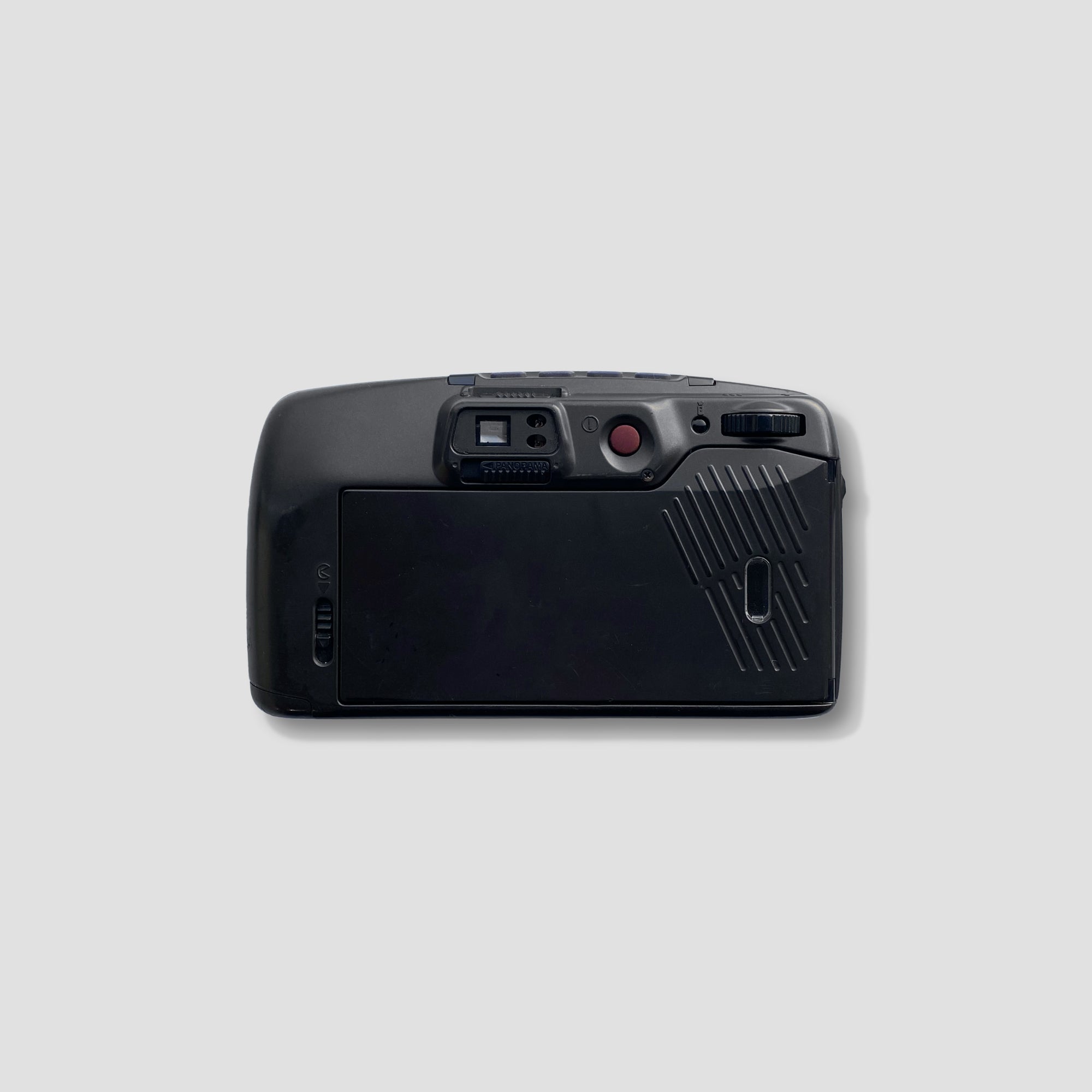 Rear view of Pentax Zoom 280-P showing controls and flash