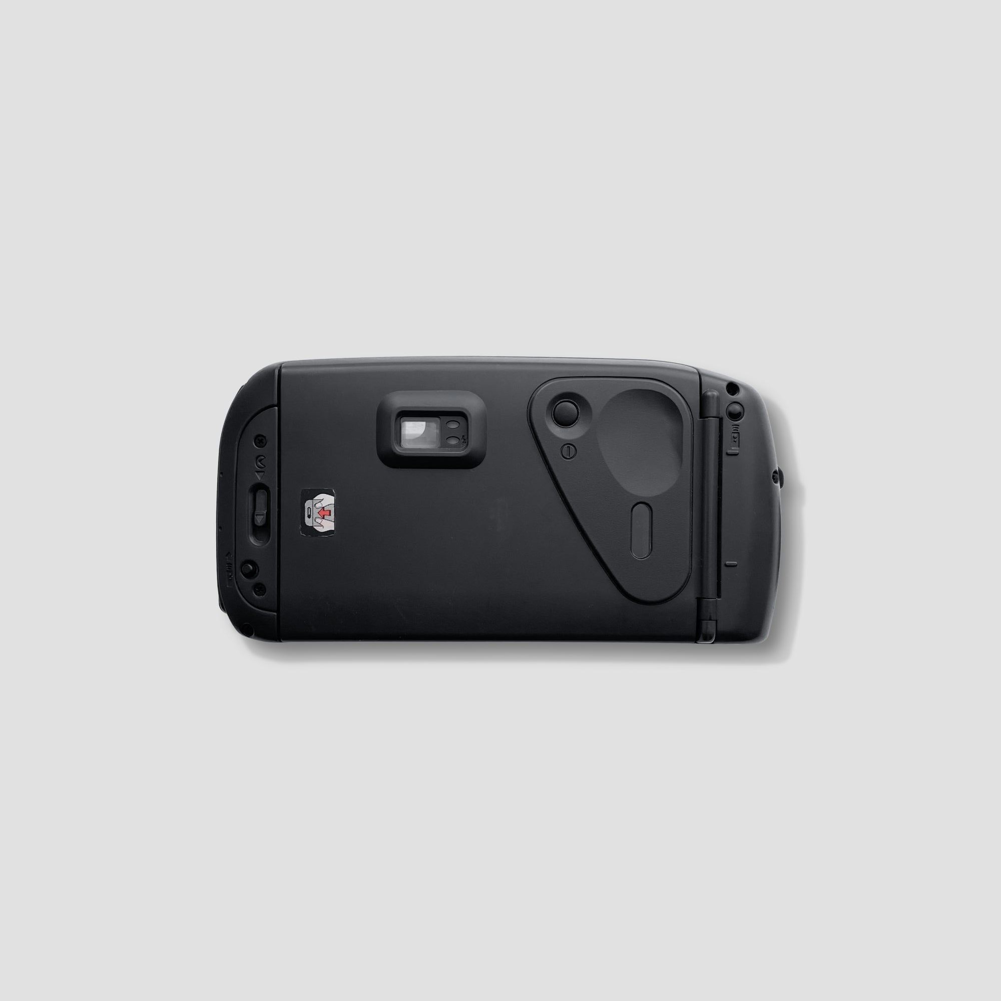 Back of the Pentax Zoom 90 WR with autofocus and flash features