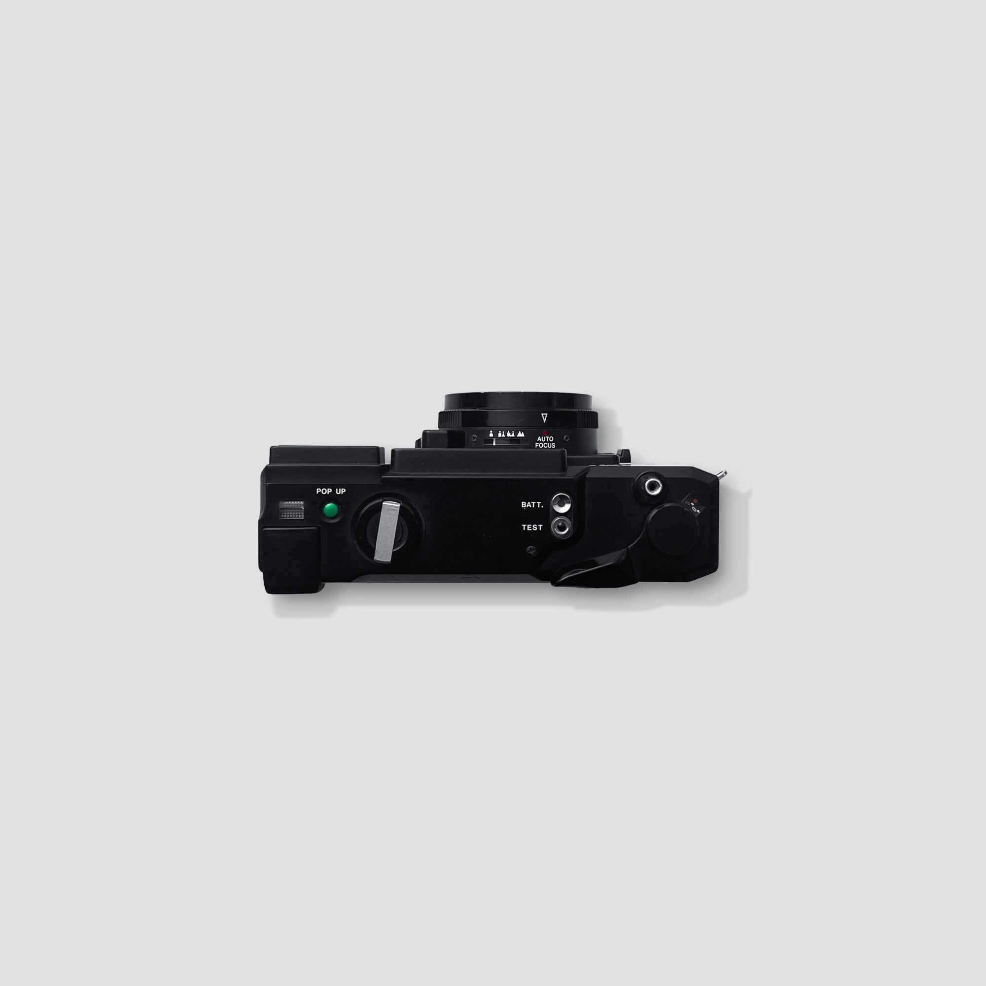 Side view of Petri 35 AF-F compact camera for street photography