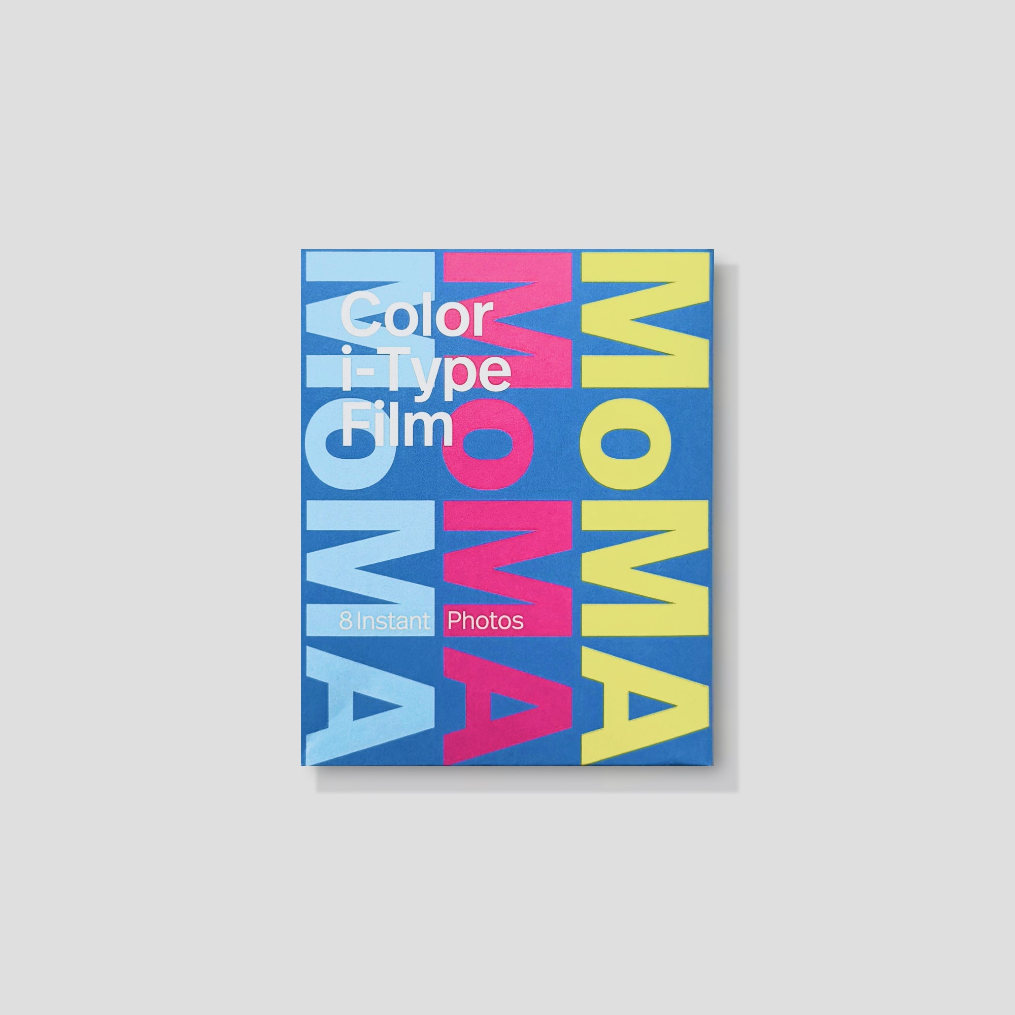 Polaroid MoMA Edition color instant film pack on a creative workspace
