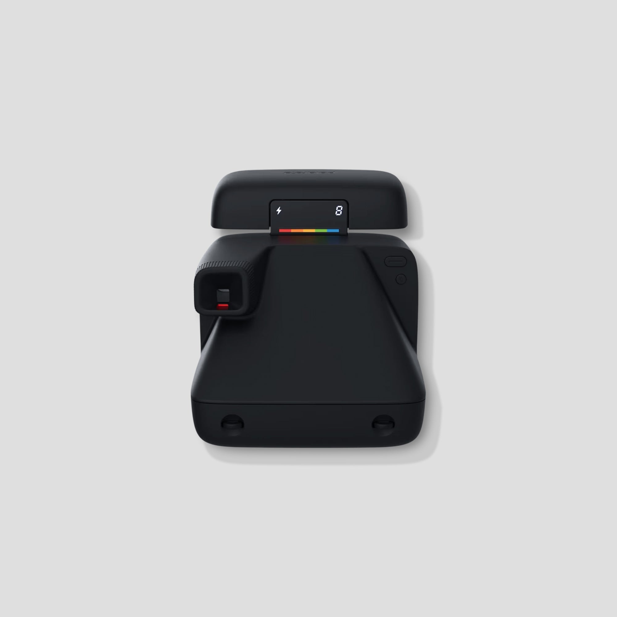 Close-up of the Polaroid Flip Instant Camera displaying its 4-lens system.