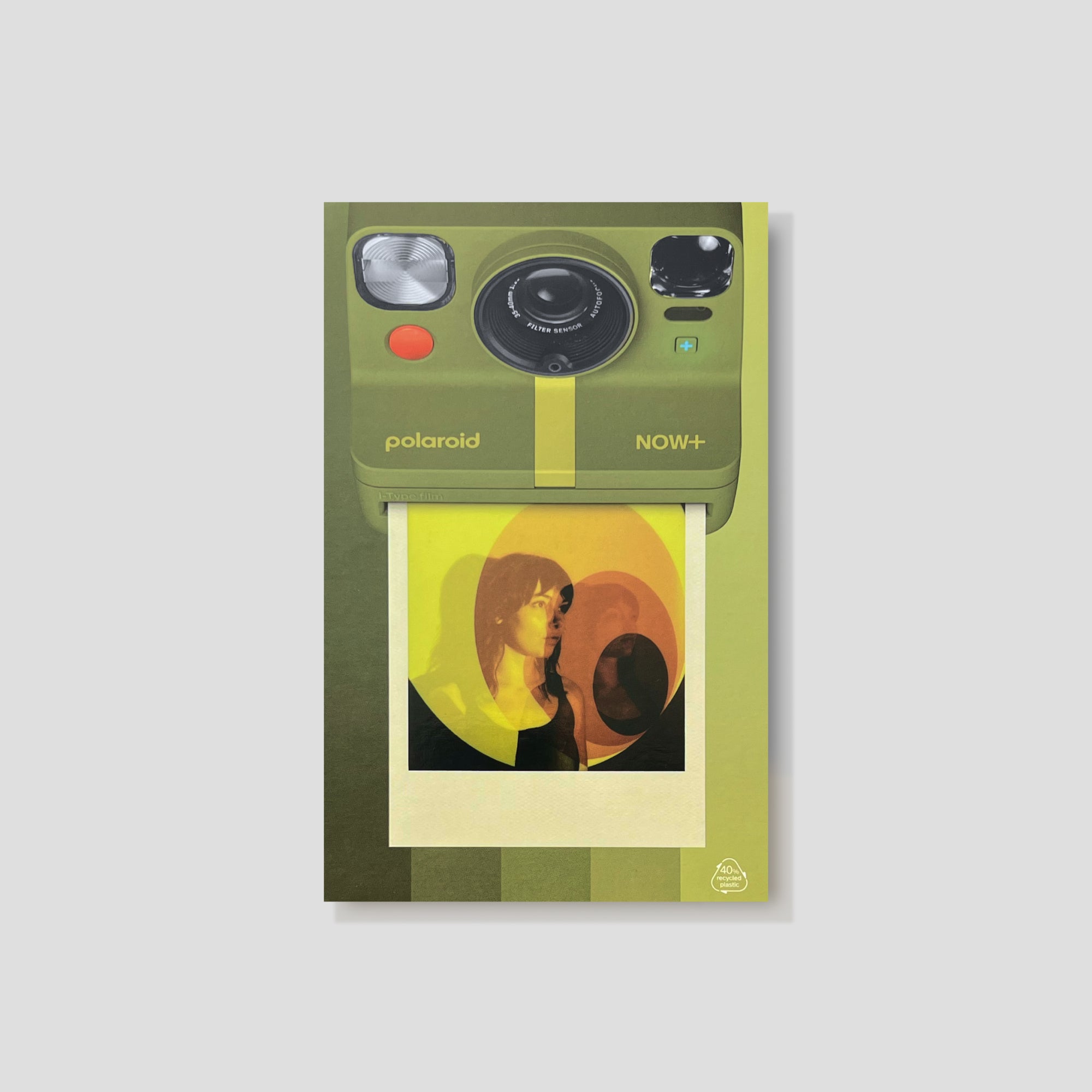 Close-up of the Polaroid cameras mobile connectivity features and design details
