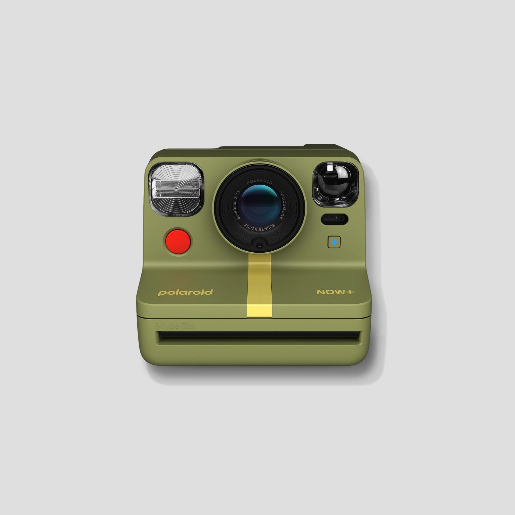 Polaroid Now+ Gen 2 instant camera with attached lens filters and creative controls