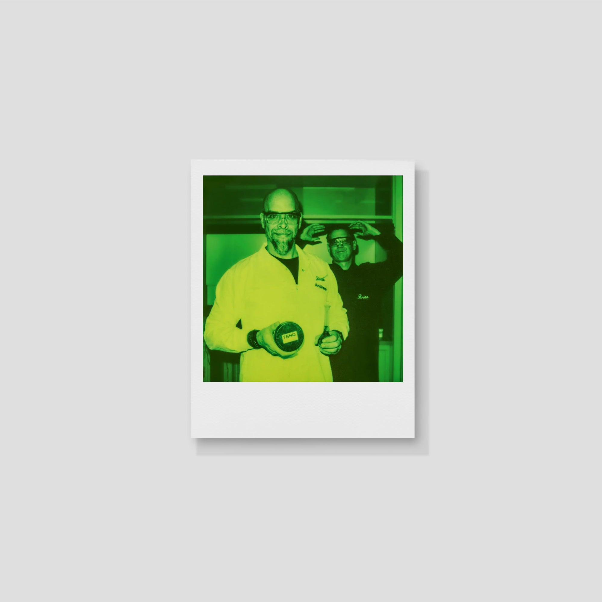 An instant photo taken with Polaroid Green 600 film, displaying rich colors and textures in a natural setting.