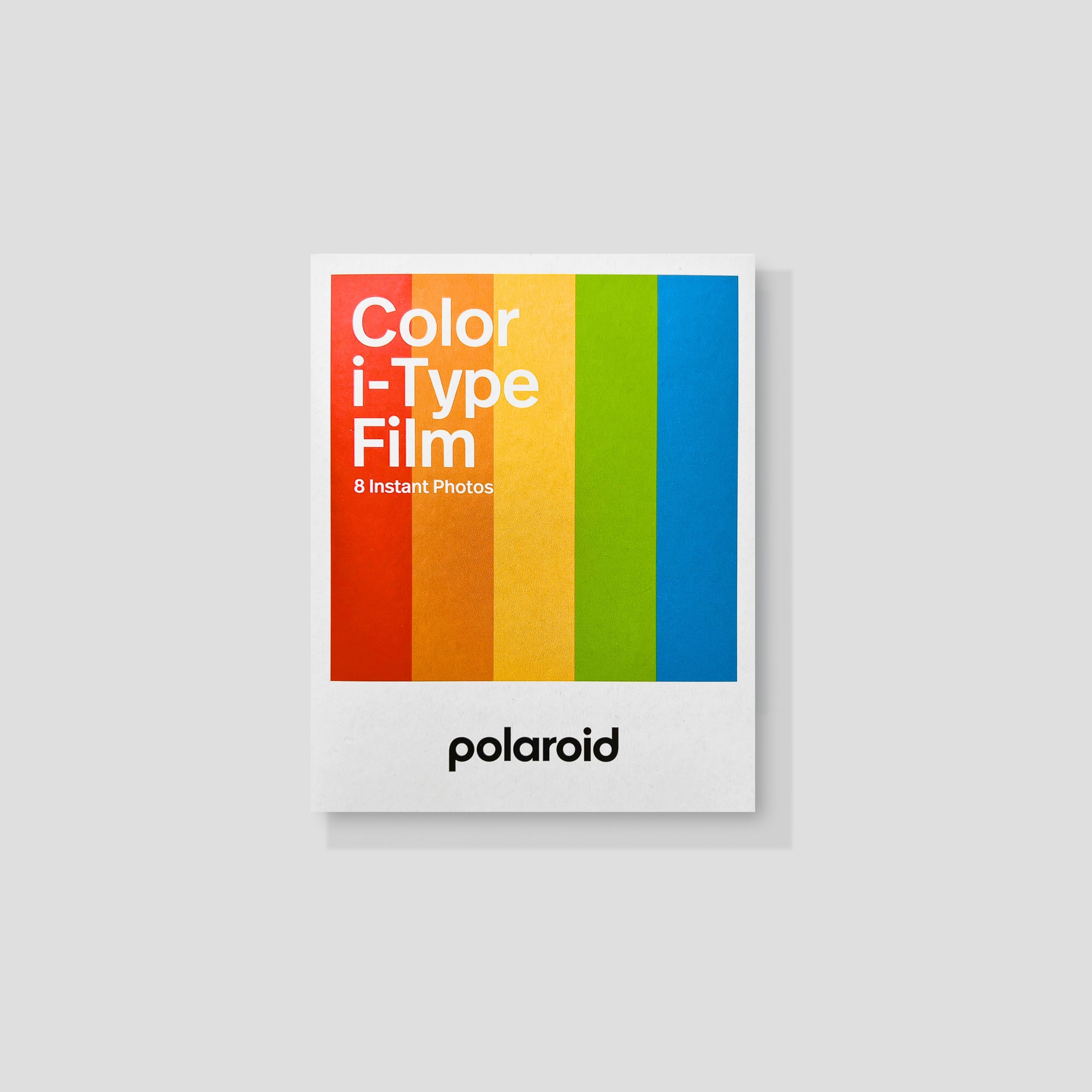Polaroid color i-Type film pack with vibrant colors and white frame design