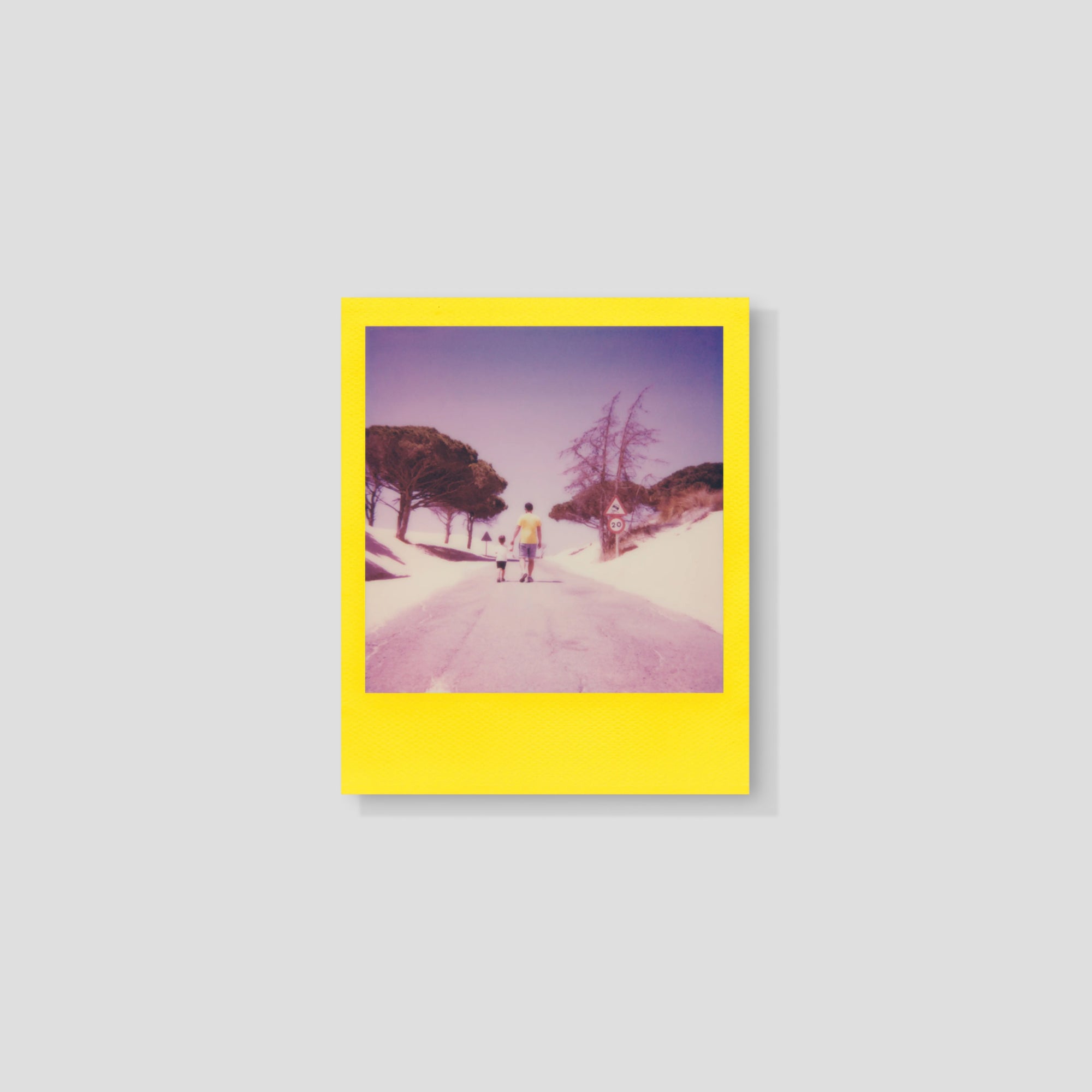 Vibrant Polaroid film showcasing summer colors and frames.