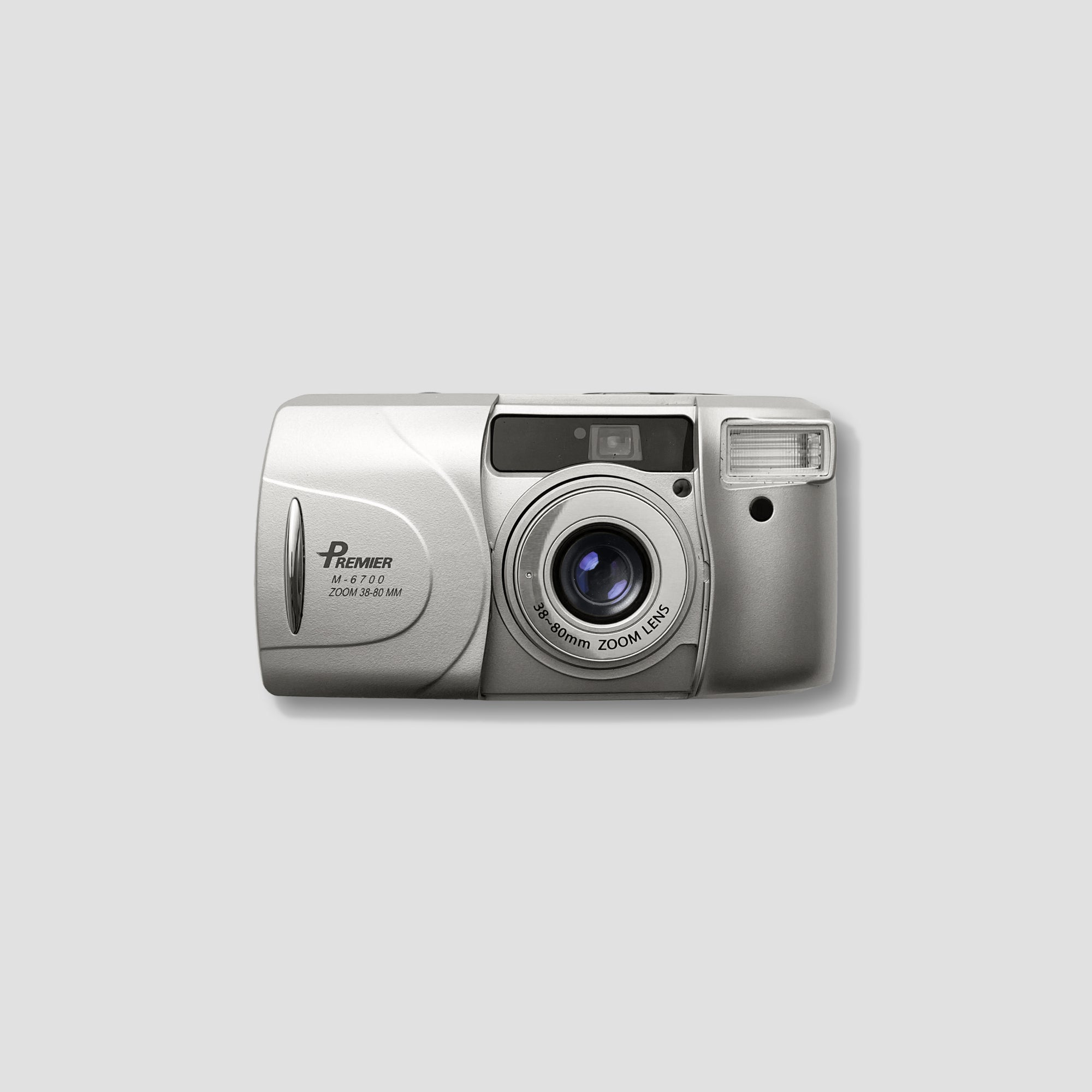 Front view of the Premier M6700 film camera with autofocus zoom lens