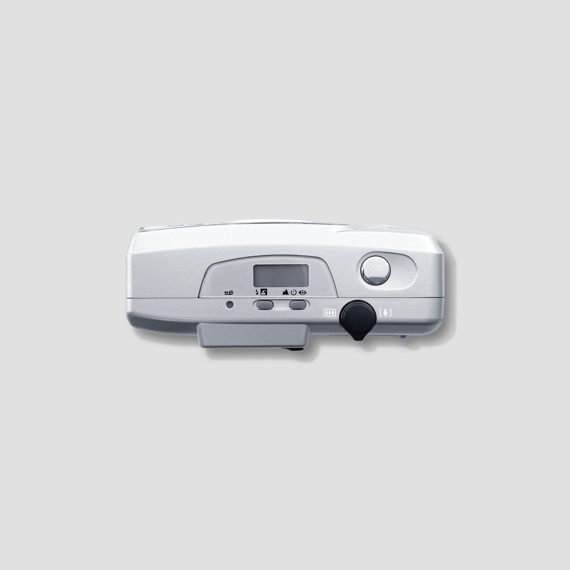 Close-up of the autofocus mechanism on the Revue 1250 AF Zoom camera