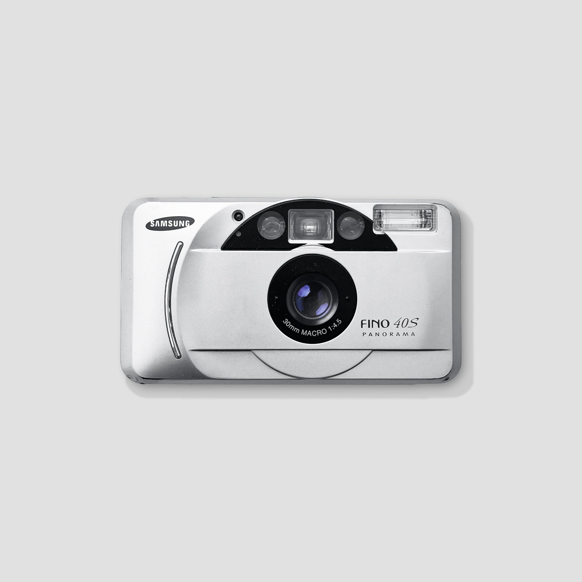Samsung Fino 40S Panorama Camera showing 38-140 mm zoom lens from a side angle.