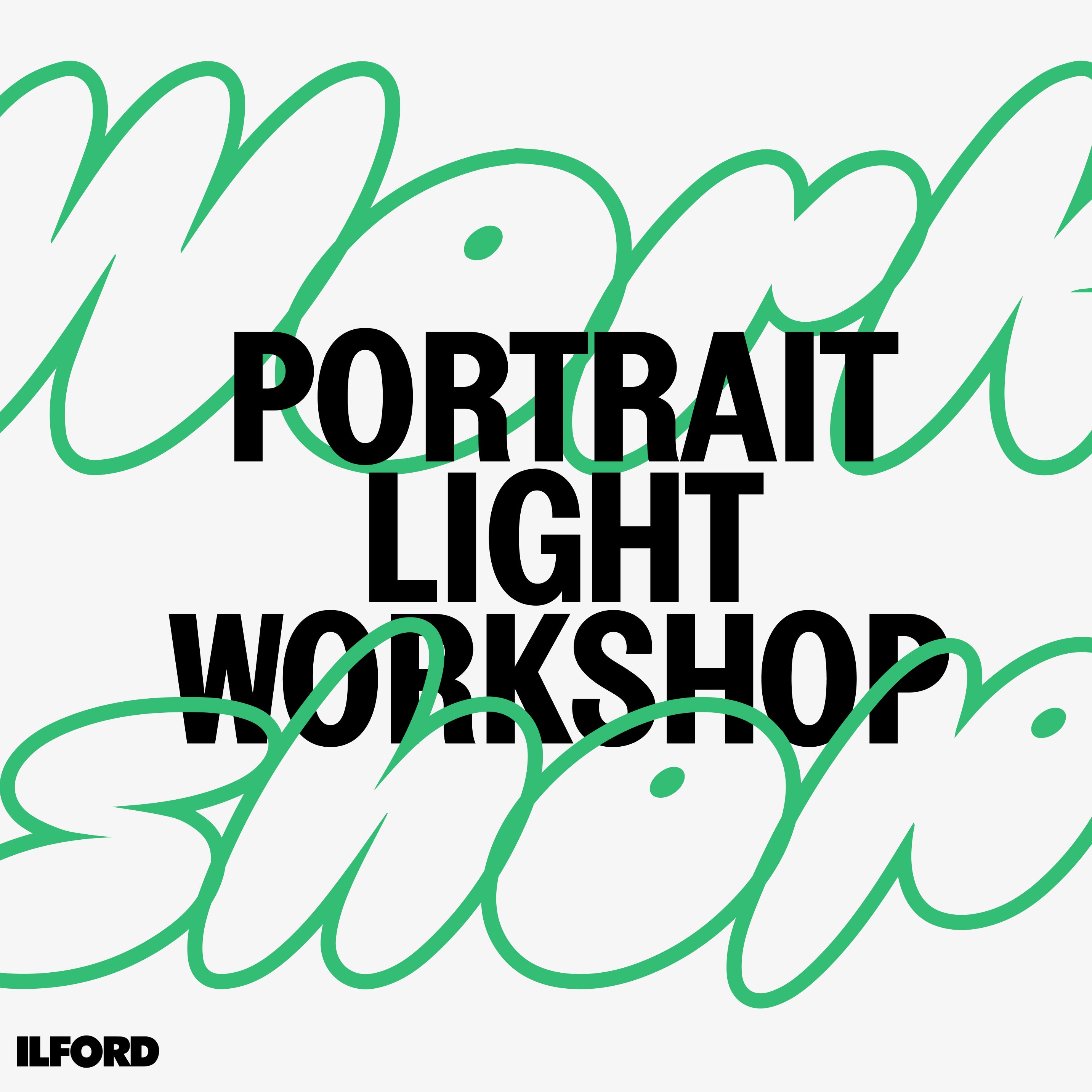 Portrait photography workshop with Jochen Kohl demonstrating lighting techniques.