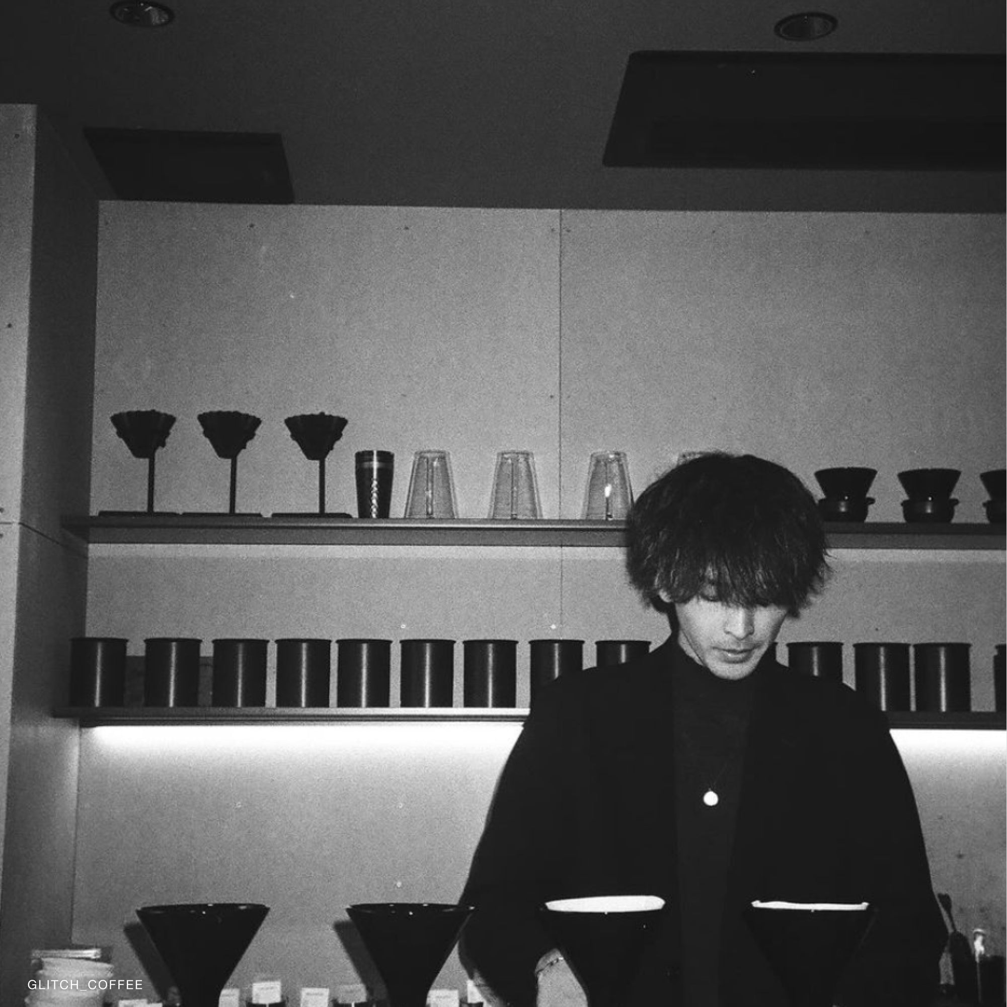 Close-up shot of a developed photograph taken with Yashica Mono 400 film