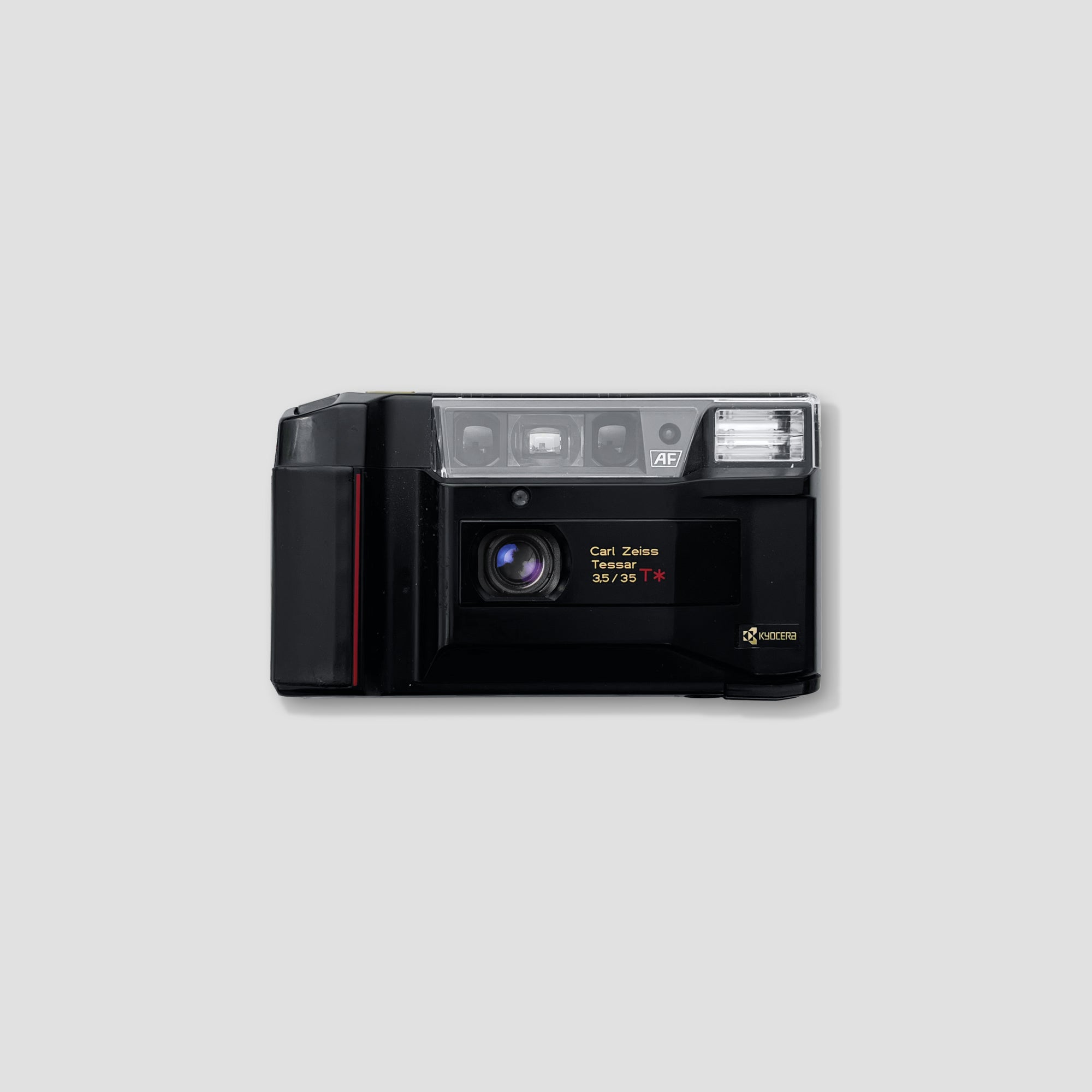 Yashica T2 film camera showcasing its sleek design and Carl Zeiss lens
