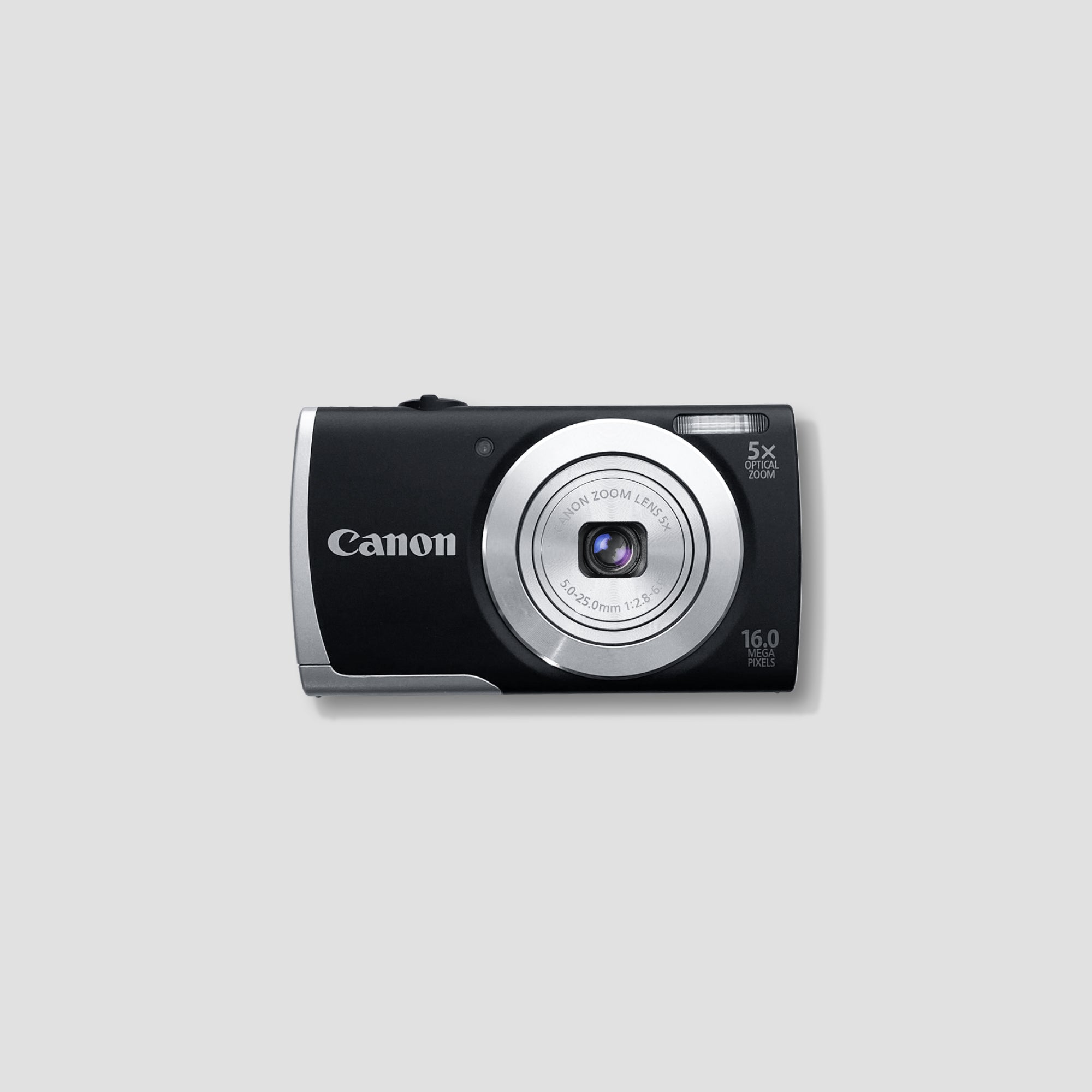 Canon Powershot A2500 front view showing compact design and lens
