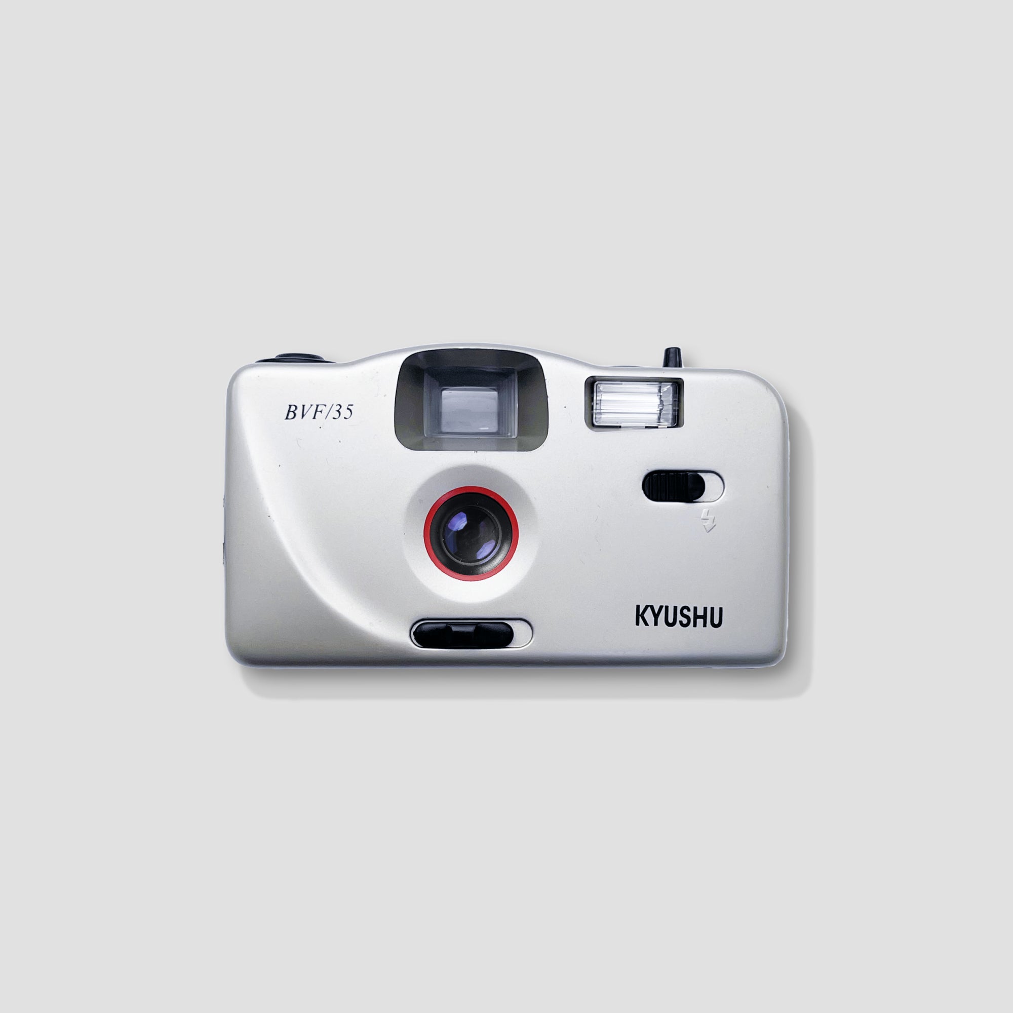 Kyushu BVF/35 vintage film camera from the front angle, emphasizing its classic design.
