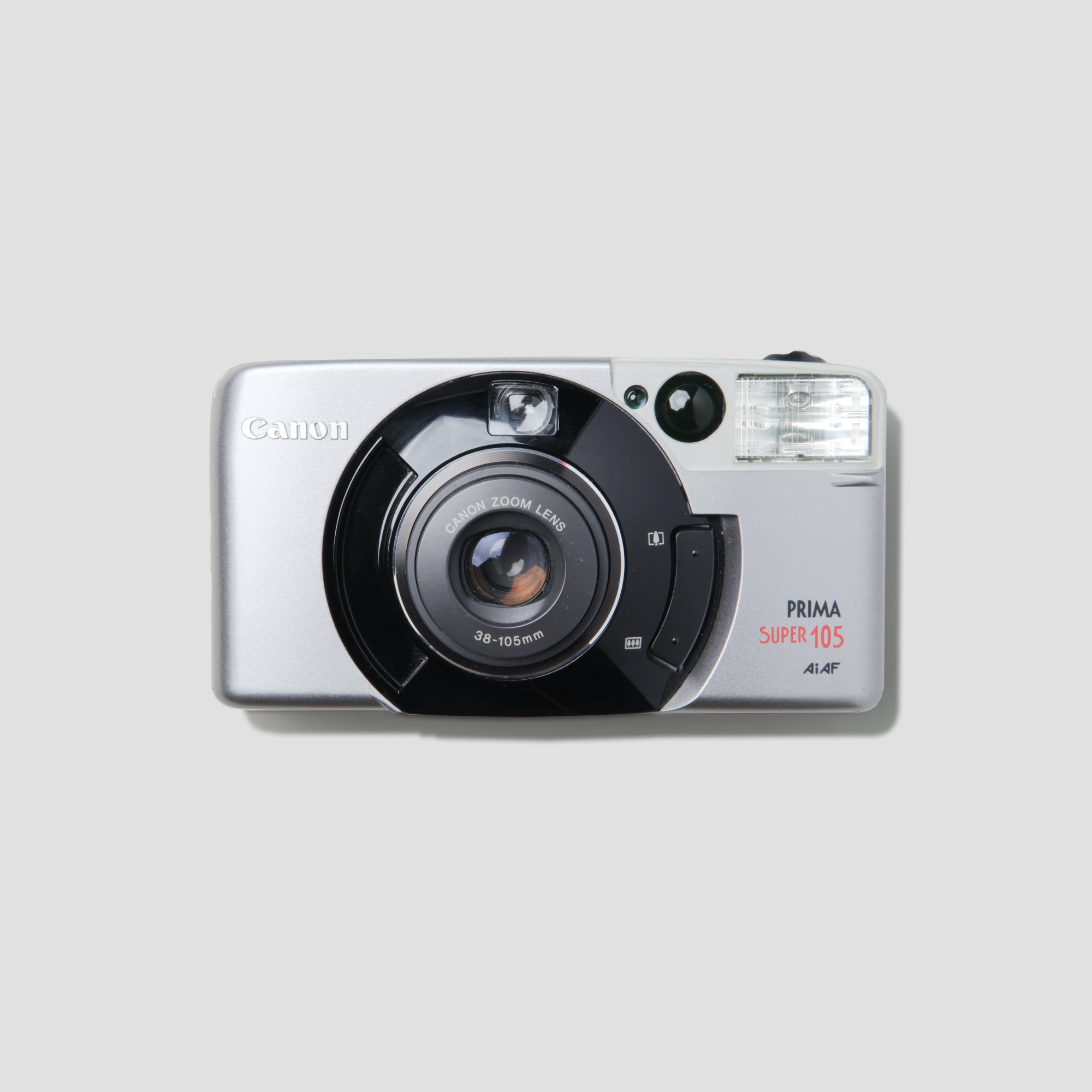 Close-up of the Canon Prima Super 105 showcasing its sleek design.