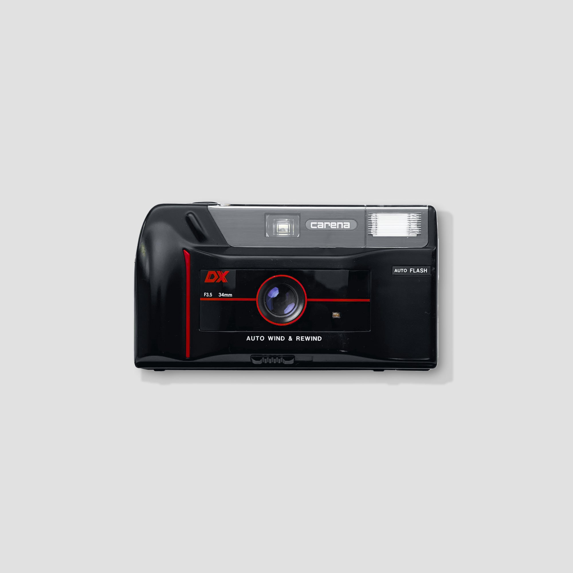 Carena Retro 35MF film camera in hand, showcasing its compact design.