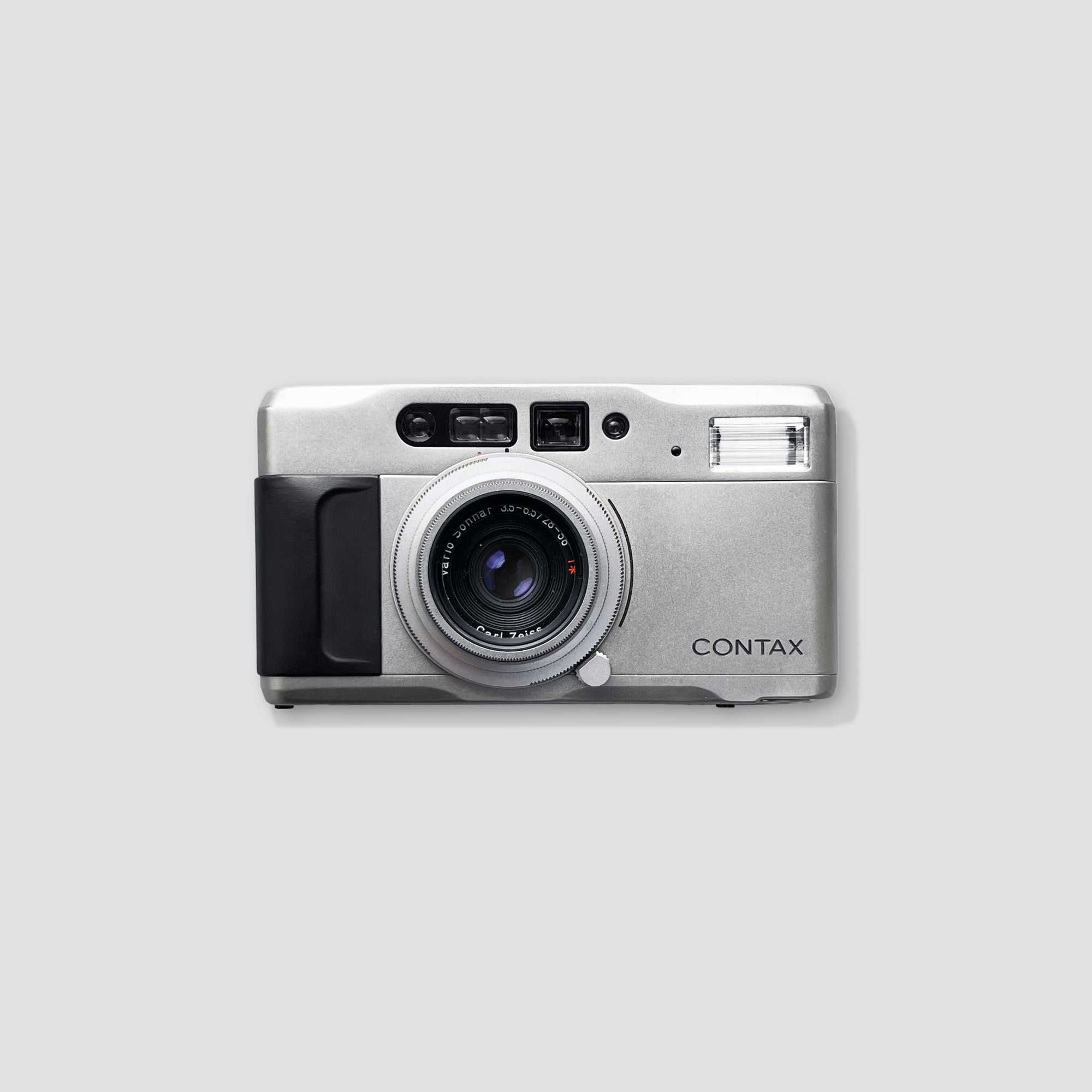 Side view of the Contax T VS film camera showcasing its sleek design.