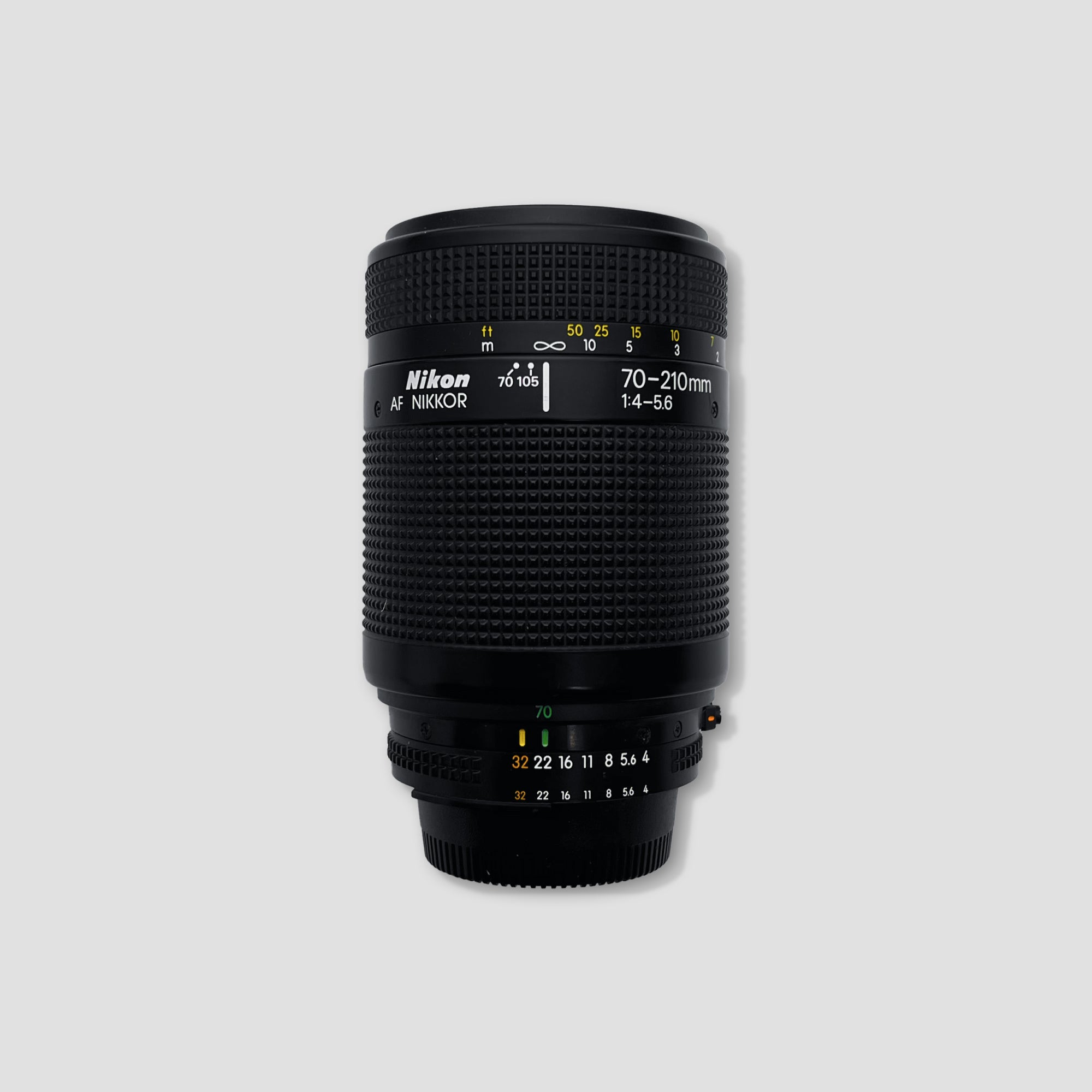 Nikon AF Nikkor 70-210mm lens mounted on DSLR camera for wildlife photography