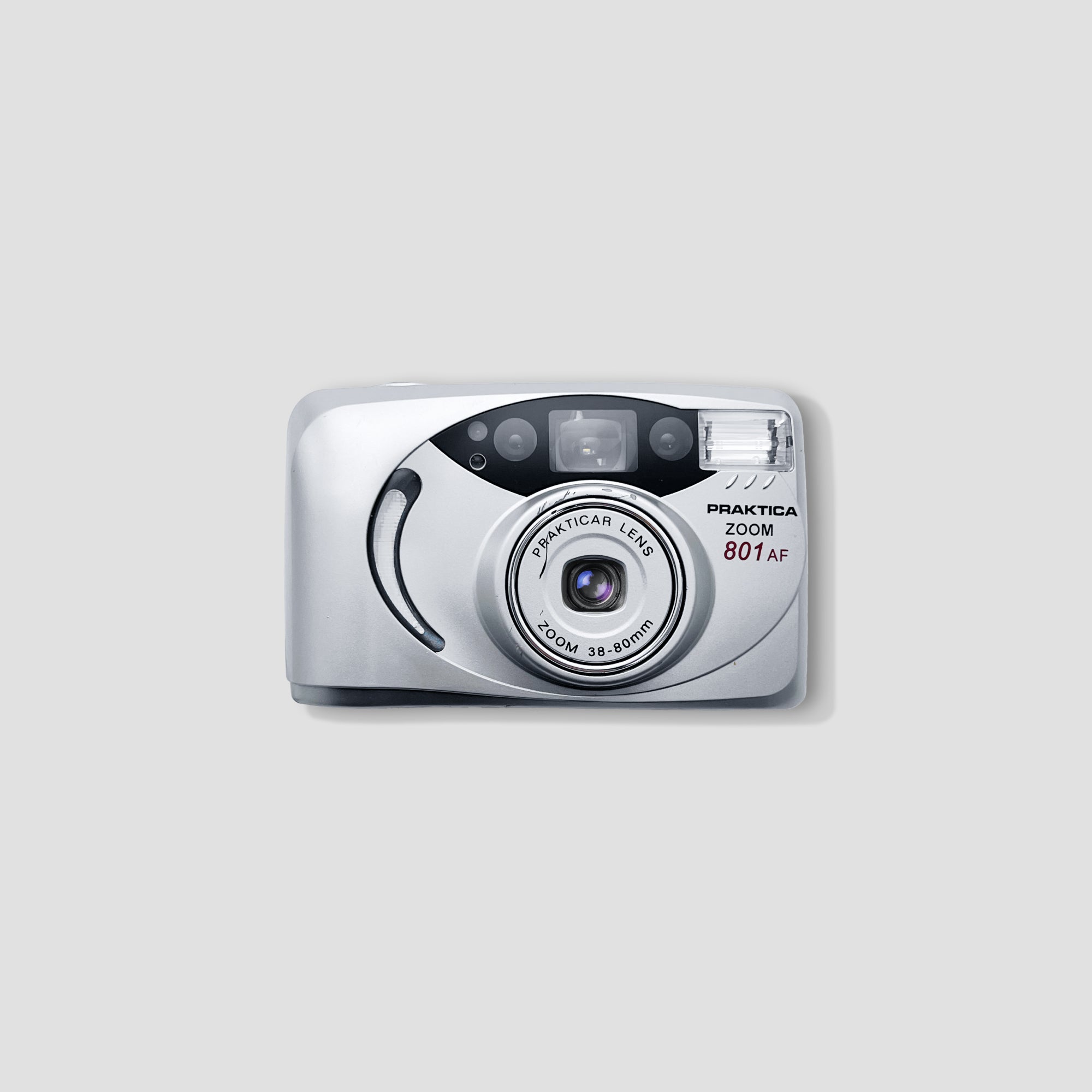 Praktica Pro Zoom 801 AF digital camera showcasing its sleek design and zoom lens.