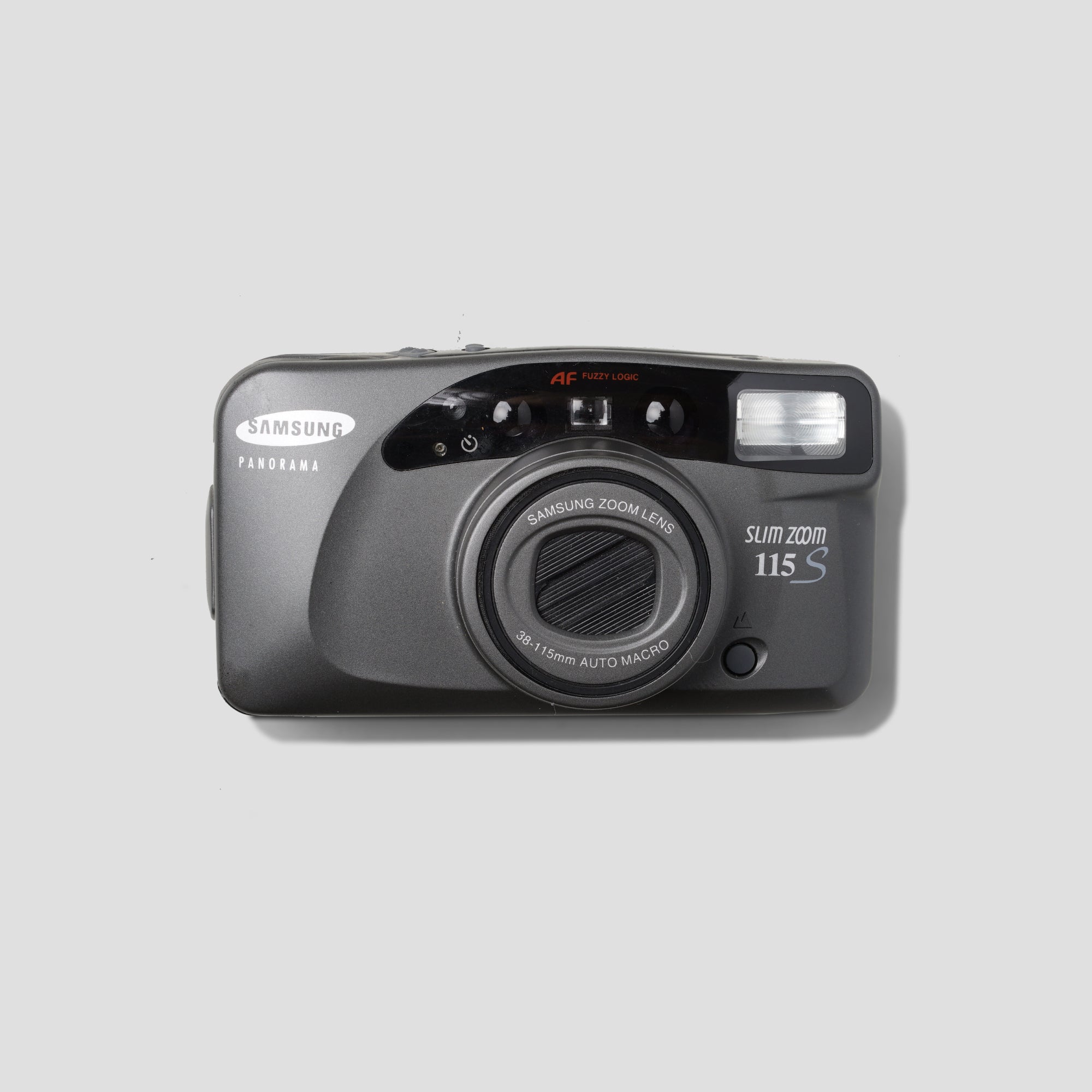 Close-up of Samsung Slim Zoom 115S with zoom lens extended